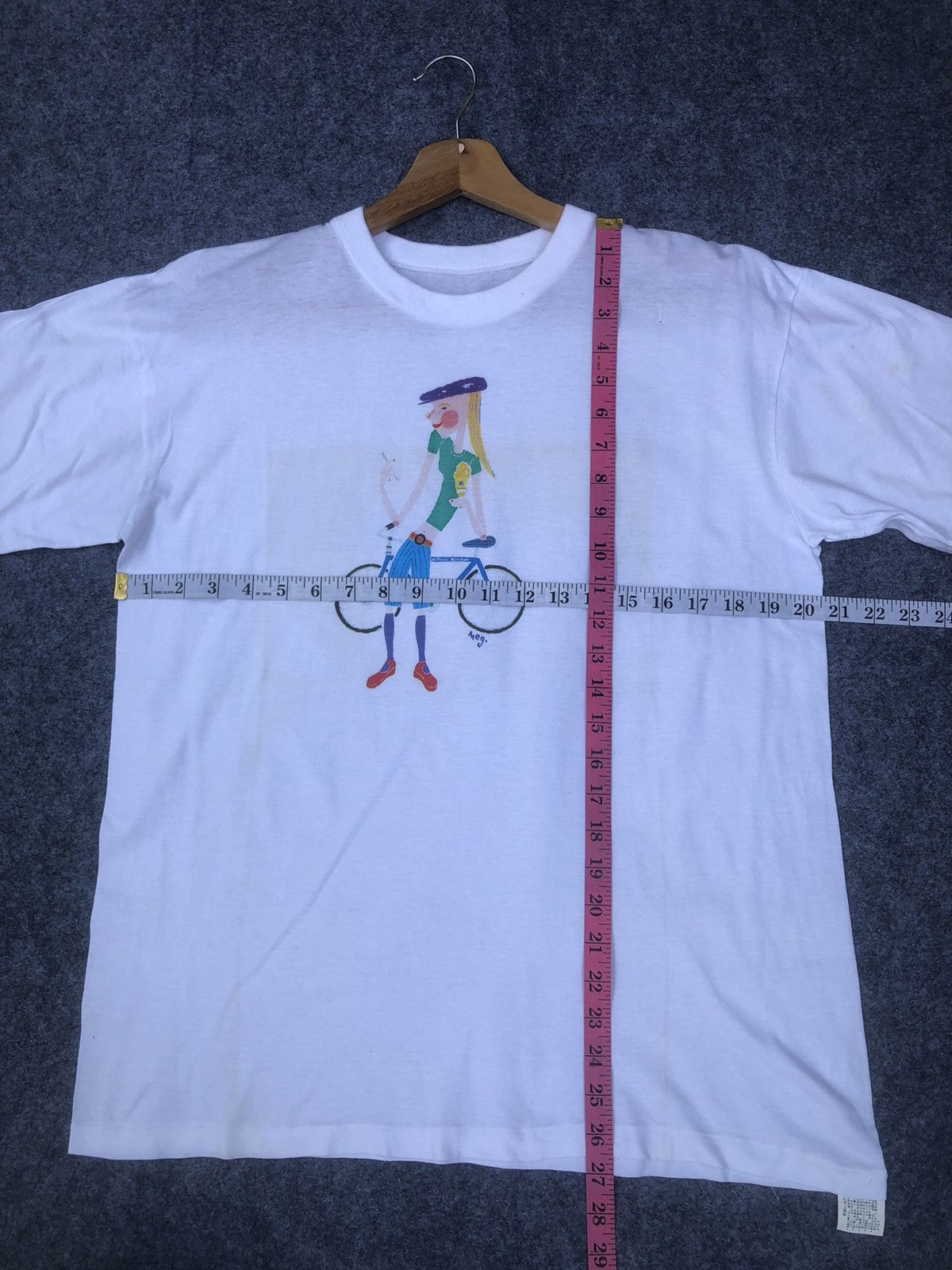 Vintage Last Drop🔥Very Rare‼️Vintage 90s Meg Art T Shirt Size US L / EU 52-54 / 3 - 10 Thumbnail