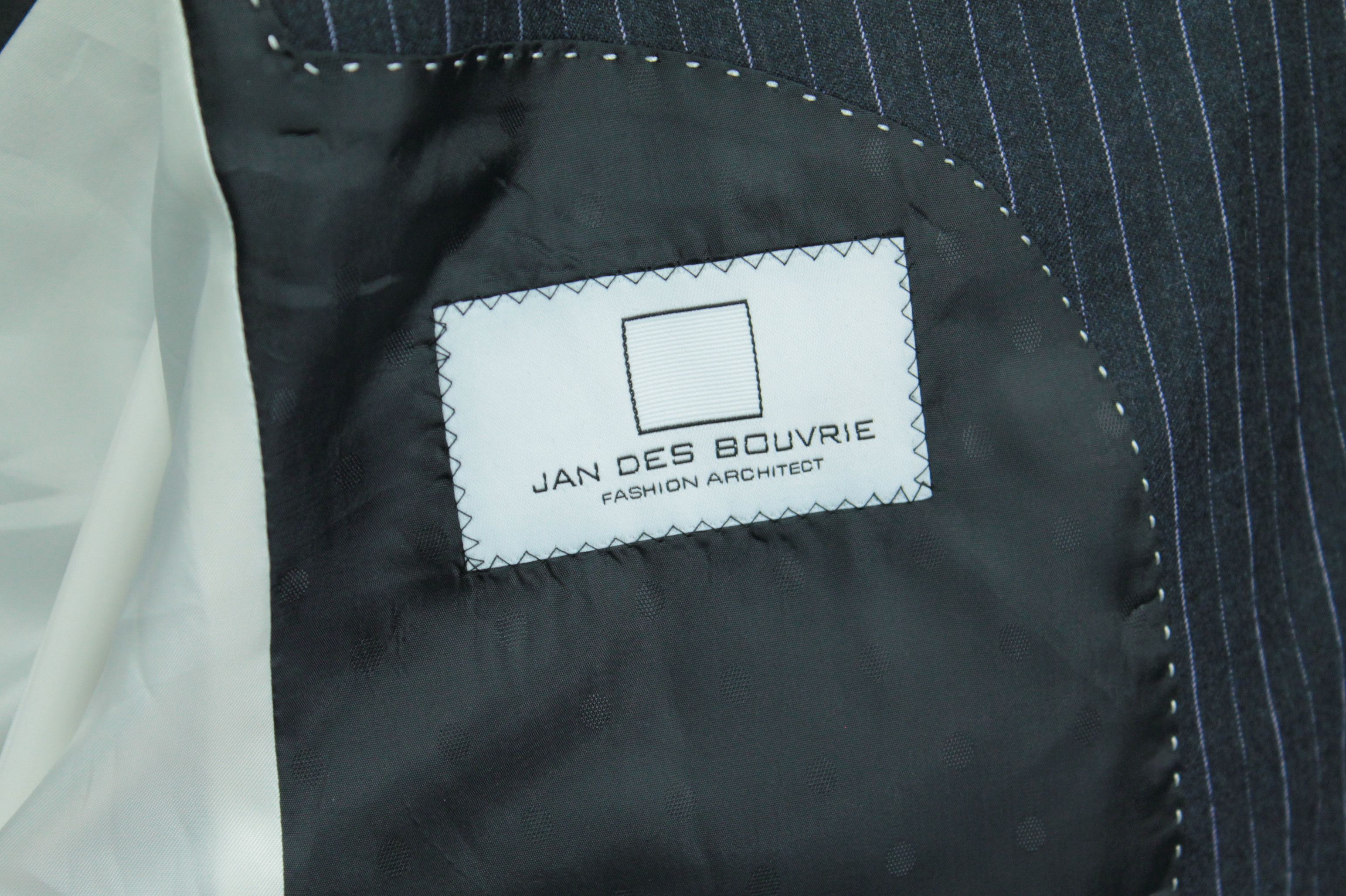 Other Jan des Bouvrie Blue Stripped Regular Fit Suit Size 42R - 8 Thumbnail