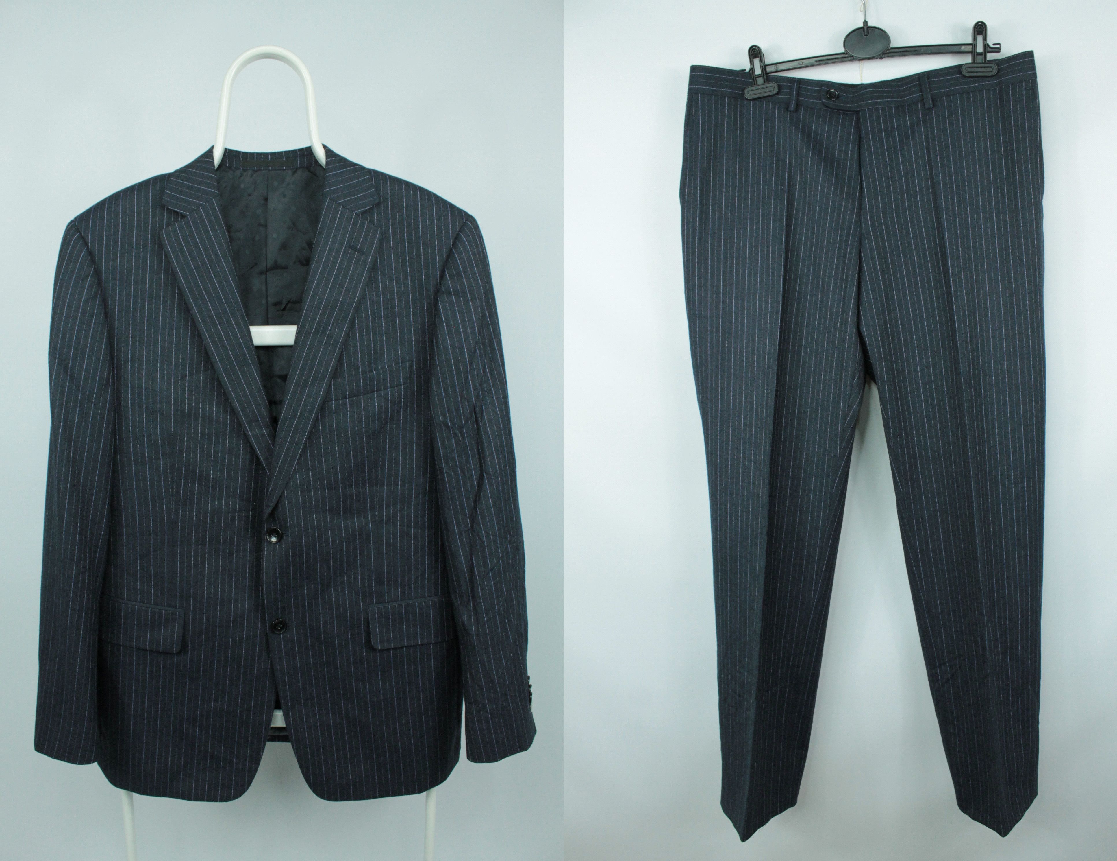 Other Jan des Bouvrie Blue Stripped Regular Fit Suit Size 42R - 1 Thumbnail
