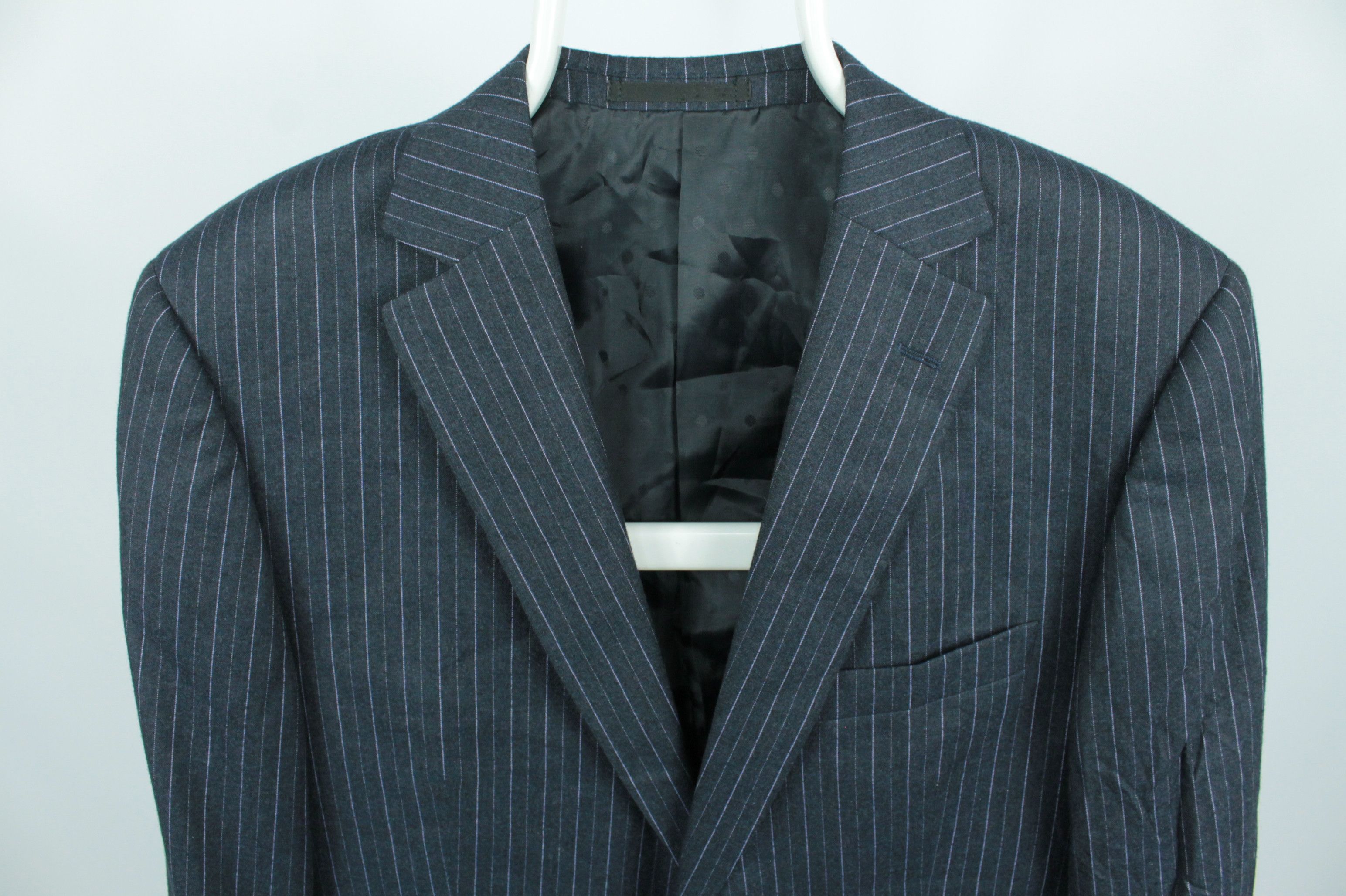 Other Jan des Bouvrie Blue Stripped Regular Fit Suit Size 42R - 3 Thumbnail