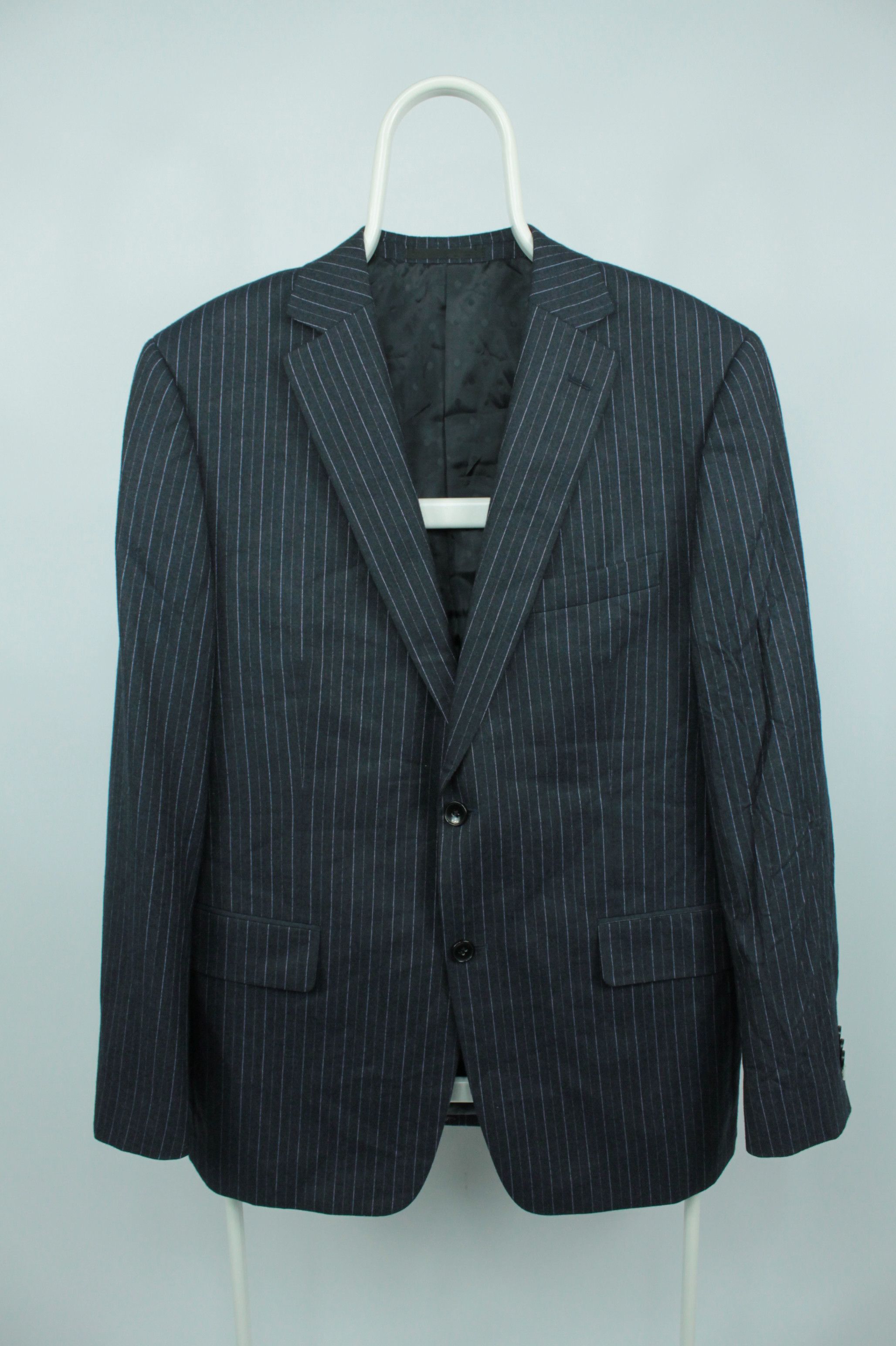 Other Jan des Bouvrie Blue Stripped Regular Fit Suit Size 42R - 2 Thumbnail