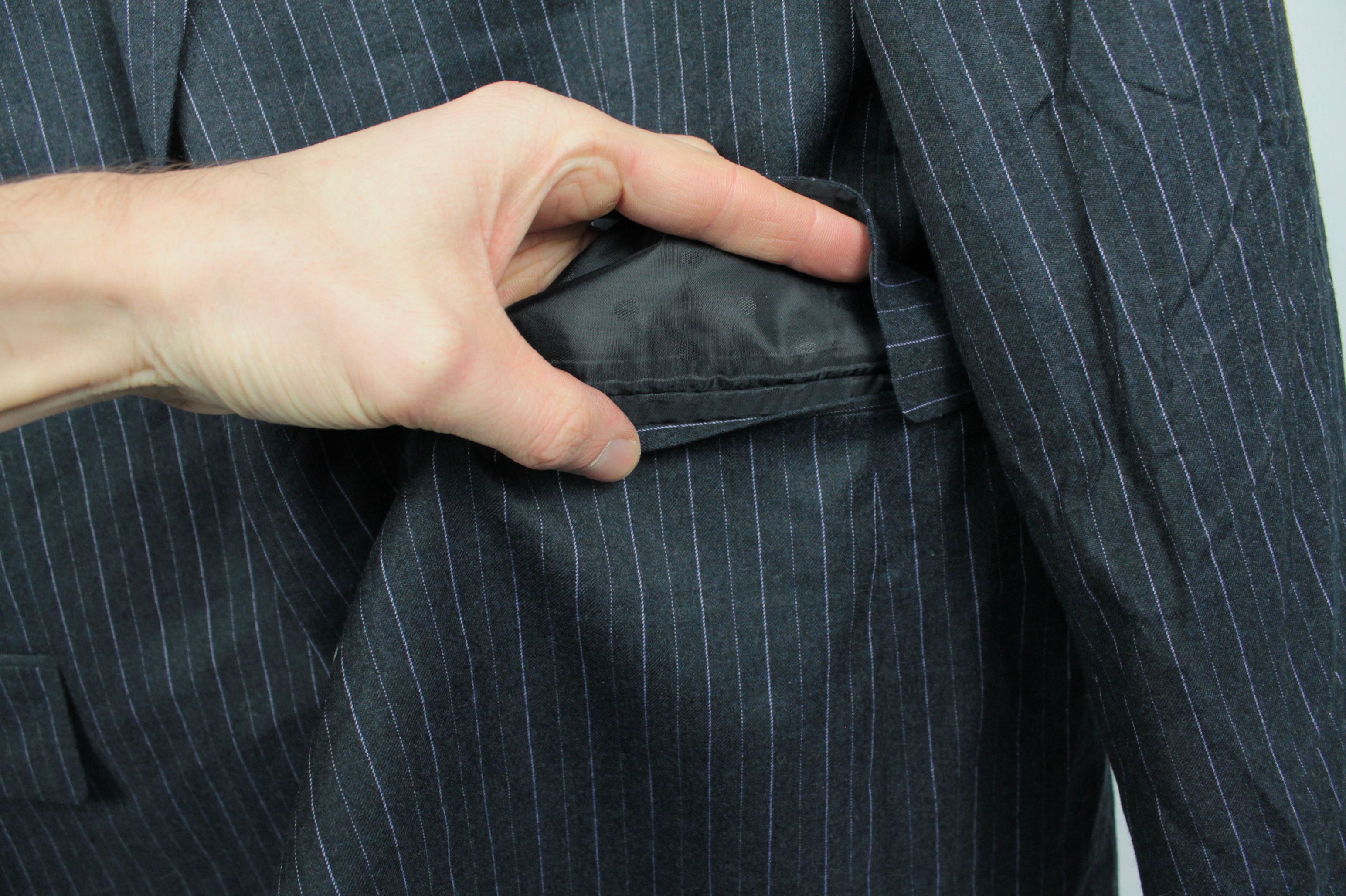 Other Jan des Bouvrie Blue Stripped Regular Fit Suit Size 42R - 4 Thumbnail