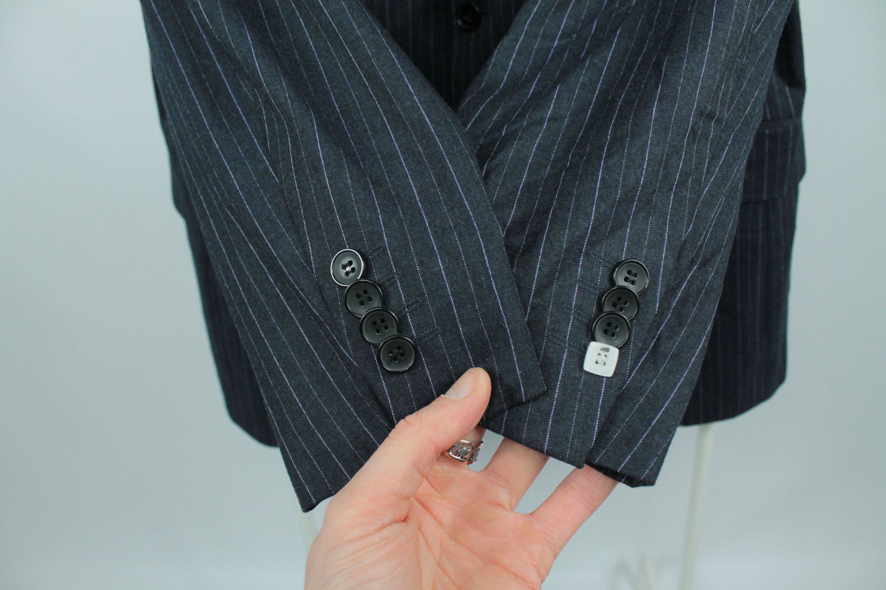 Other Jan des Bouvrie Blue Stripped Regular Fit Suit Size 42R - 5 Thumbnail
