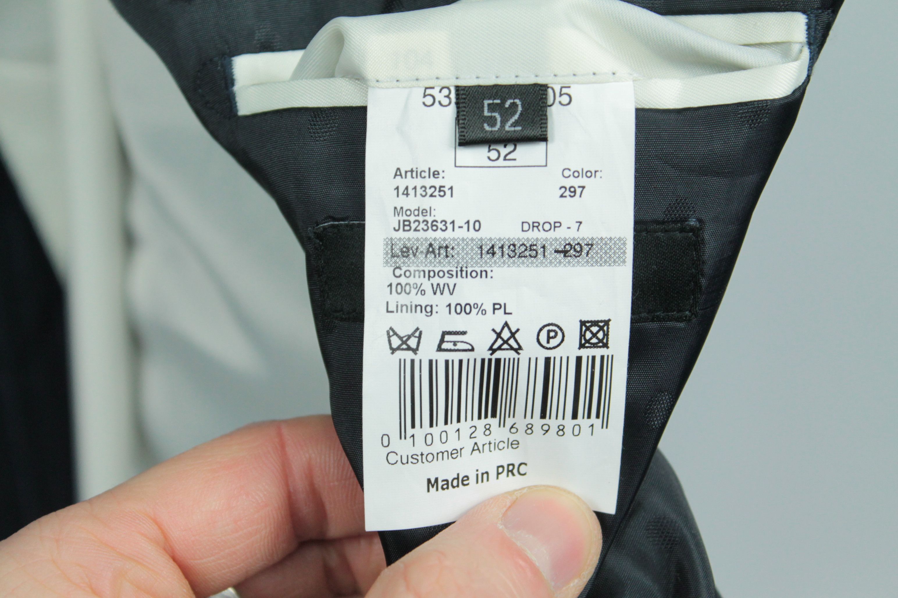 Other Jan des Bouvrie Blue Stripped Regular Fit Suit Size 42R - 10 Thumbnail