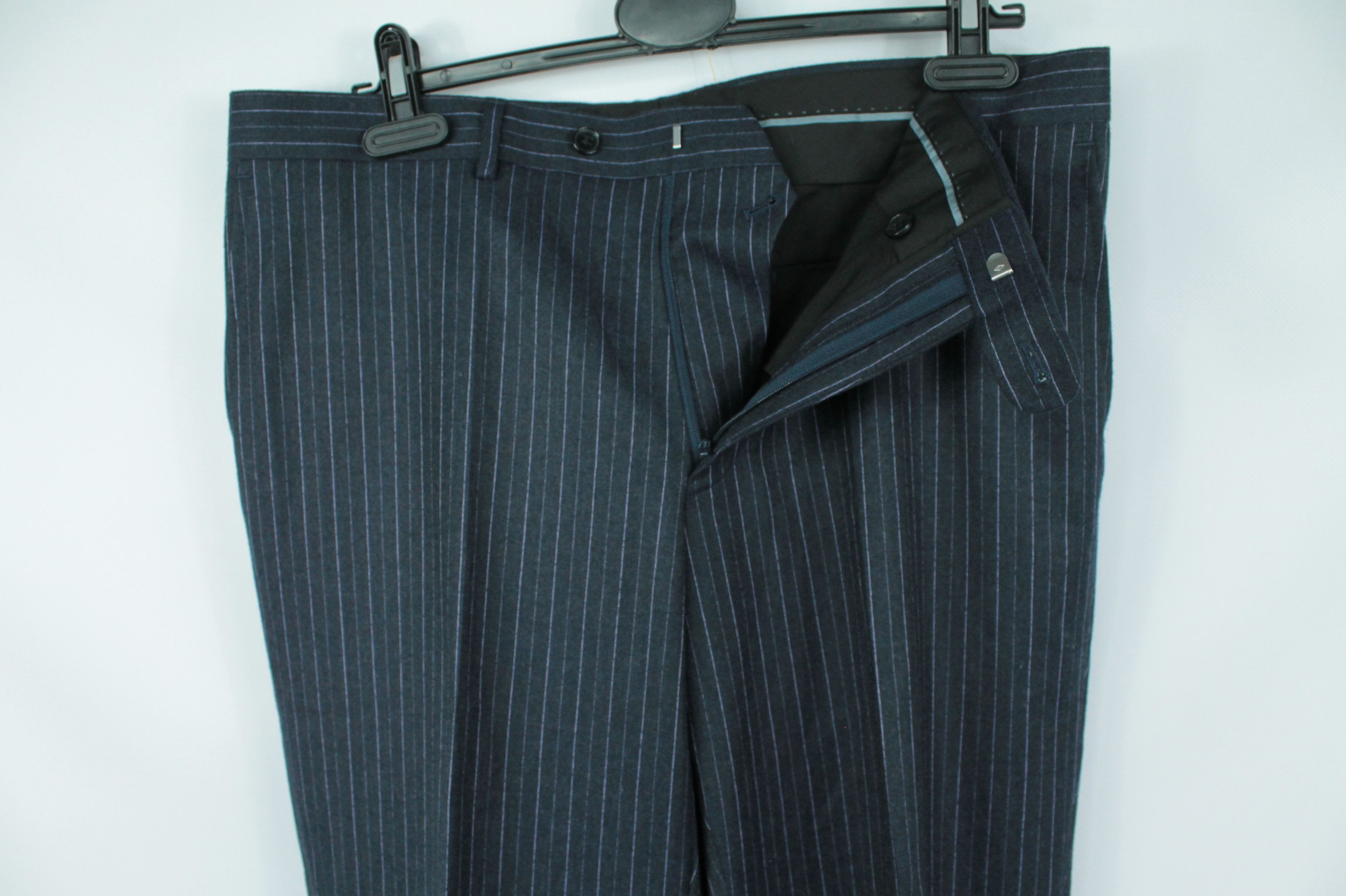 Other Jan des Bouvrie Blue Stripped Regular Fit Suit Size 42R - 13 Thumbnail