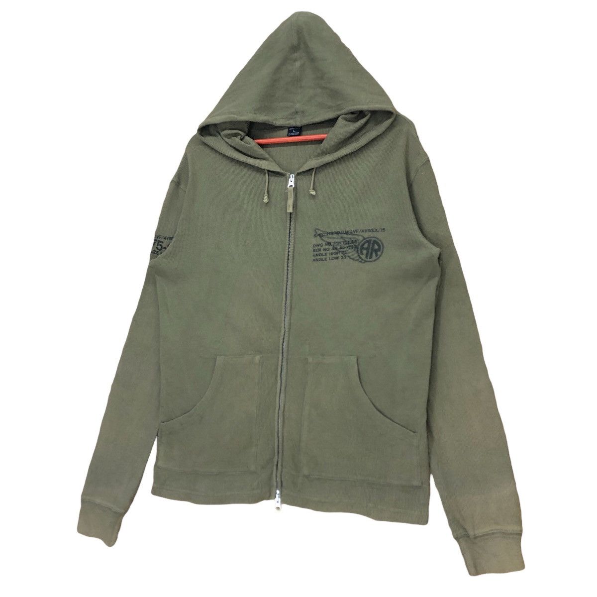 Vintage Avirex USA Small Logo Zipper Hoodie