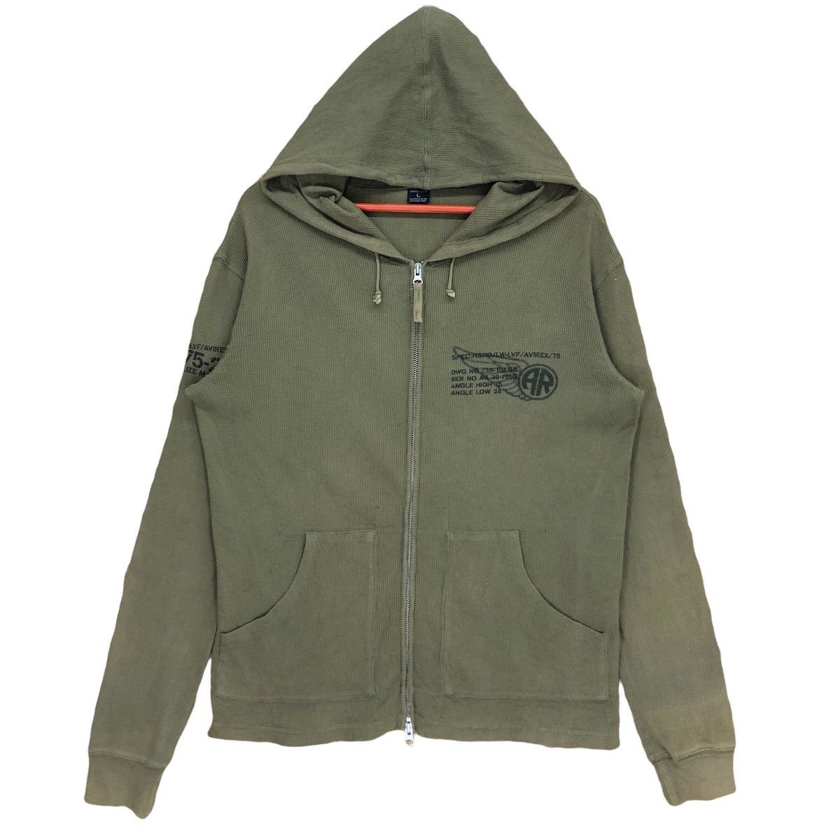 Vintage Avirex USA Small Logo Zipper Hoodie