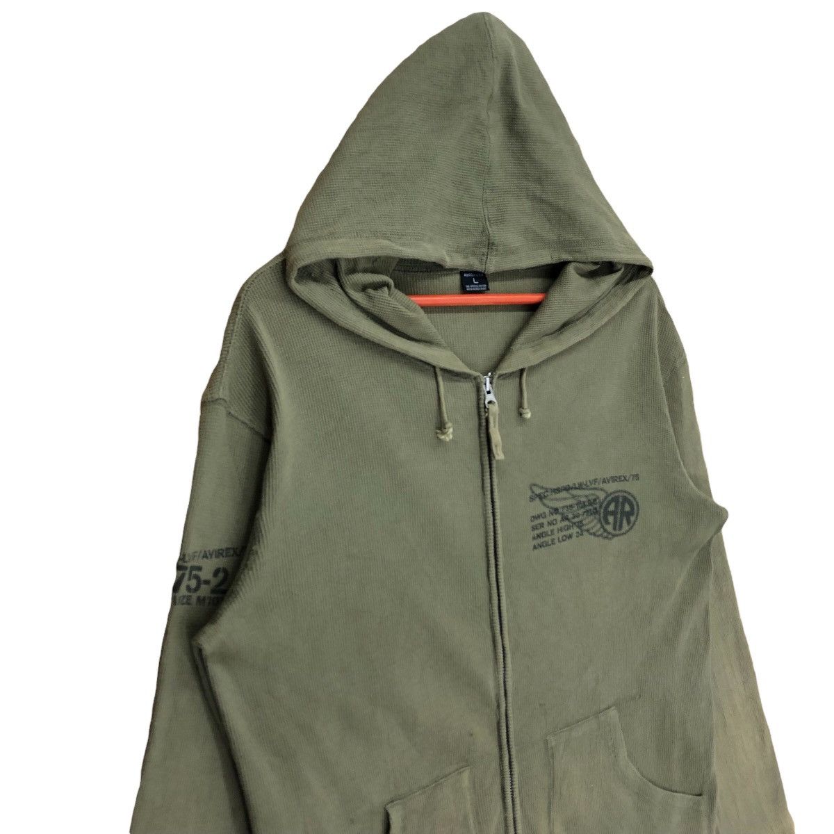 Vintage Avirex USA Small Logo Zipper Hoodie