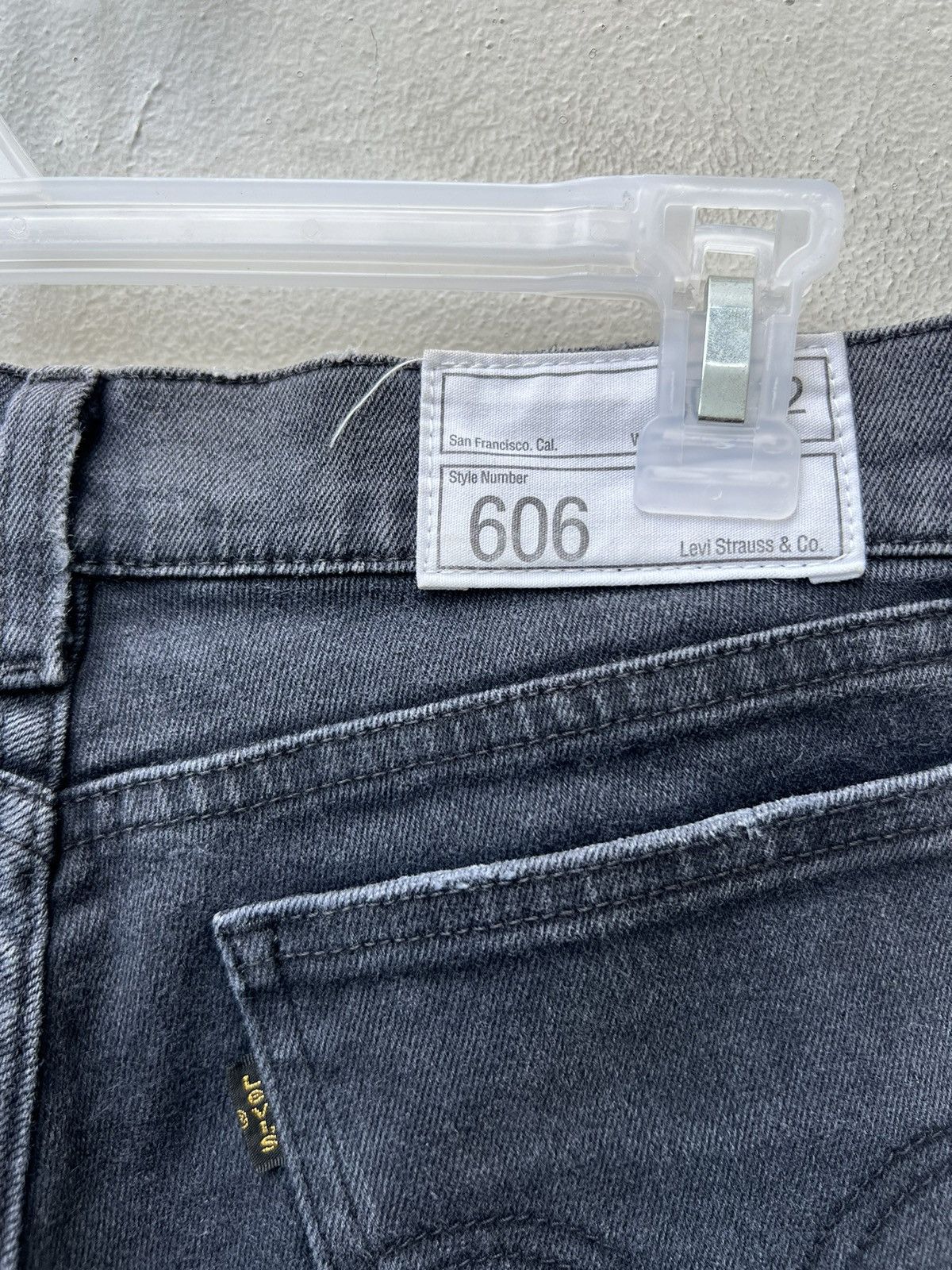 Levi's Vintage 2004 Levi’s 606 Fade Black Scratch Denim Slim Jeans Size US 30 / EU 46 - 18 Thumbnail