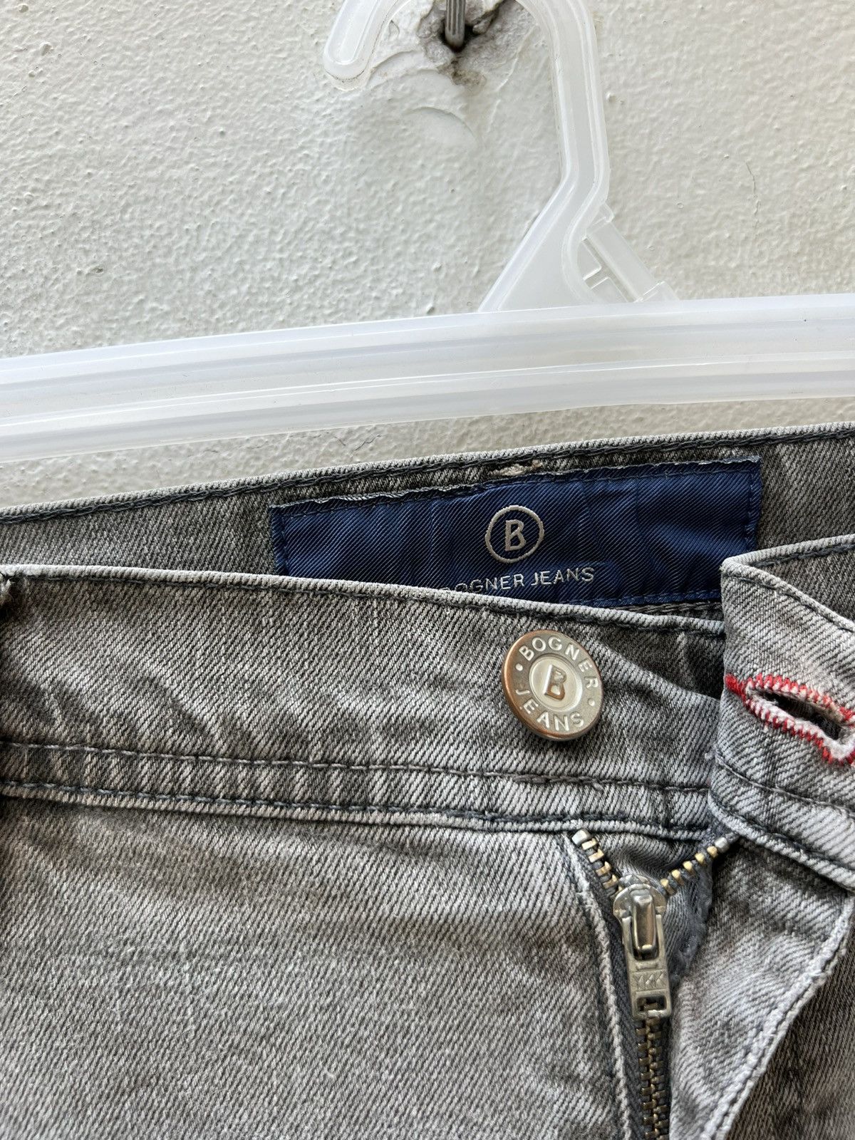 Vintage Bogner Faded Black Denim Stretchable Slim Fit Jeans