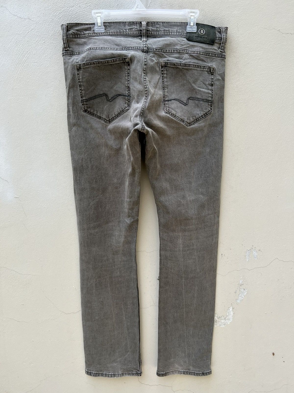 Vintage Bogner Faded Black Denim Stretchable Slim Fit Jeans