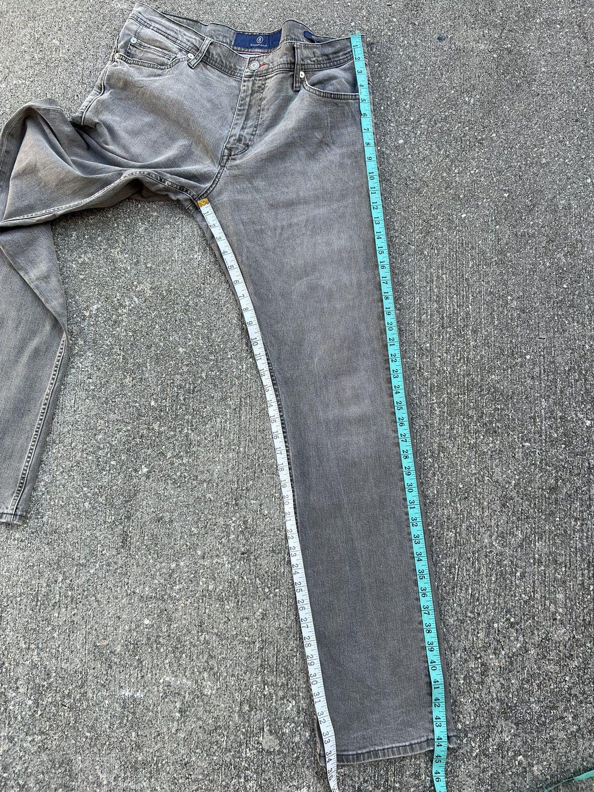 Vintage Bogner Faded Black Denim Stretchable Slim Fit Jeans