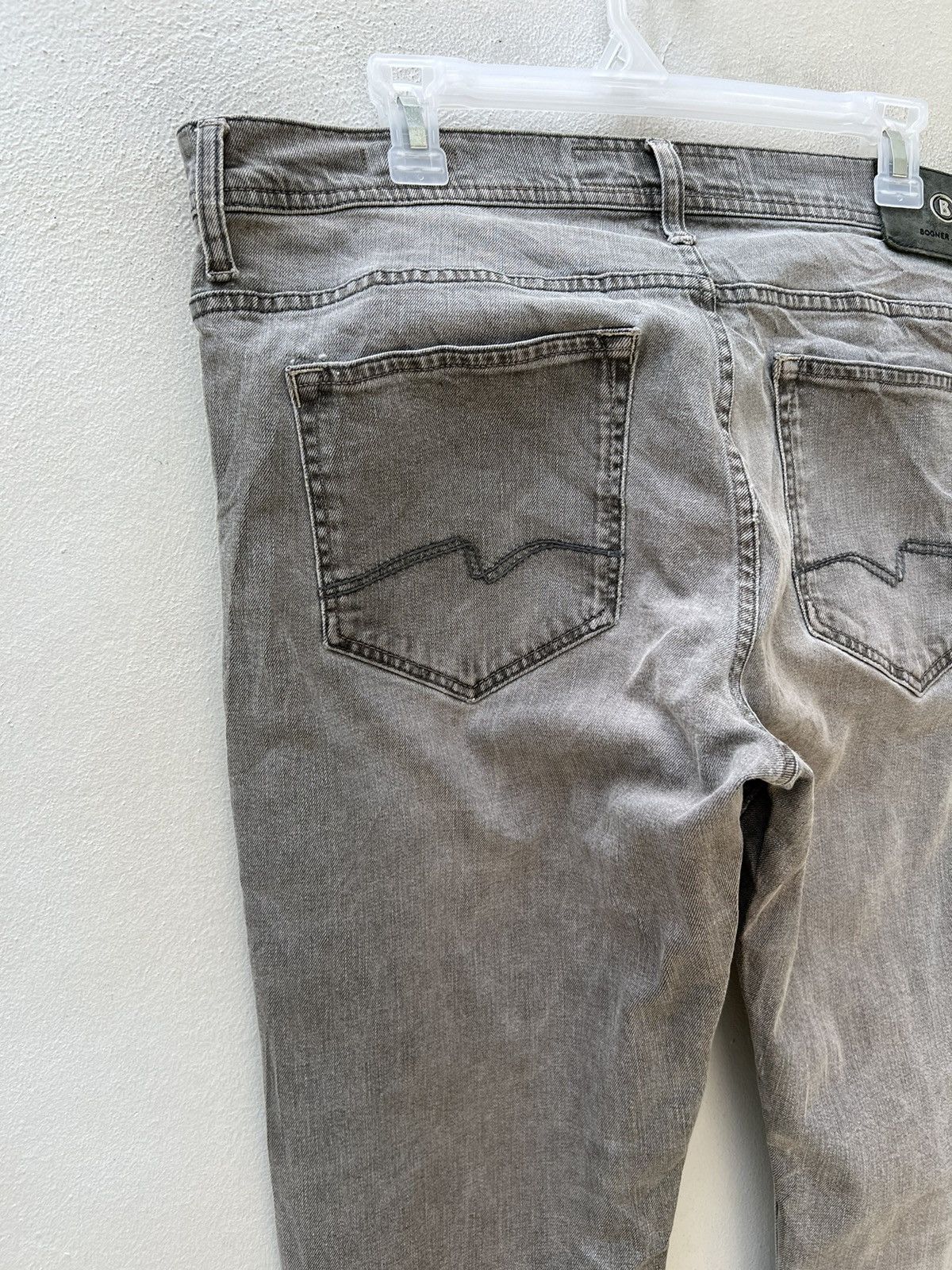 Vintage Bogner Faded Black Denim Stretchable Slim Fit Jeans