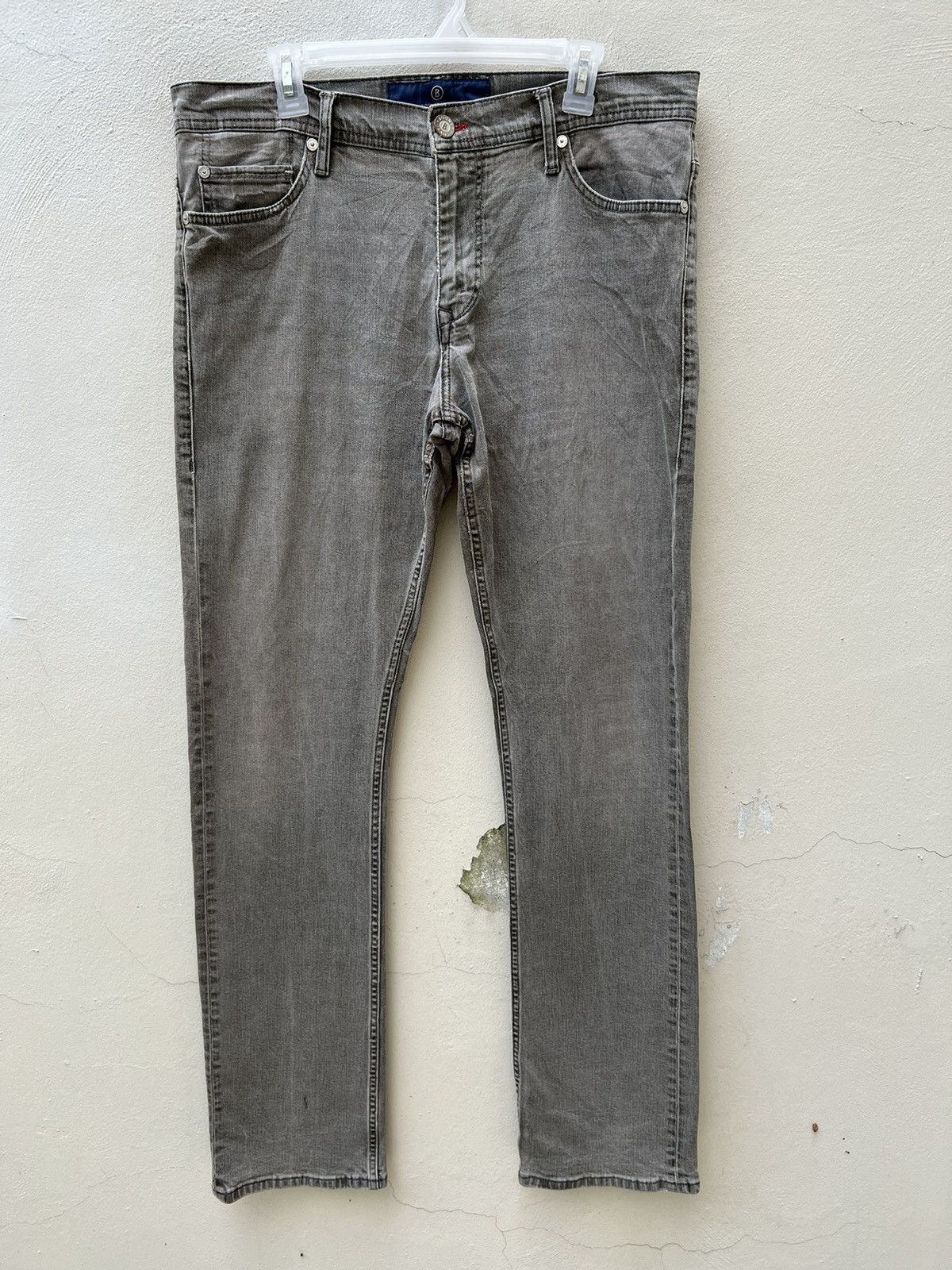 Vintage Bogner Faded Black Denim Stretchable Slim Fit Jeans
