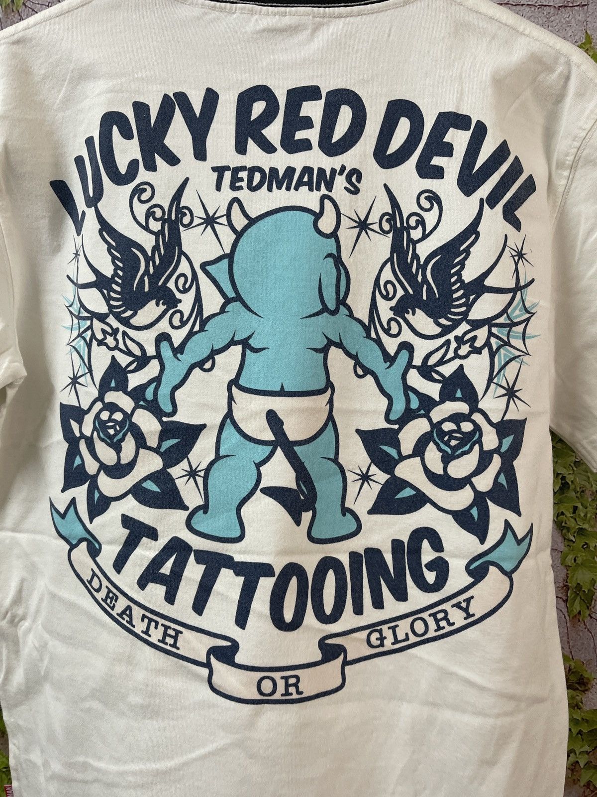 Tedman × Vintage VINTAGE TED COMPANY LUCKY RED DEVIL BIG LOGO VERYVRARE Size US M / EU 48-50 / 2 - 2 Thumbnail