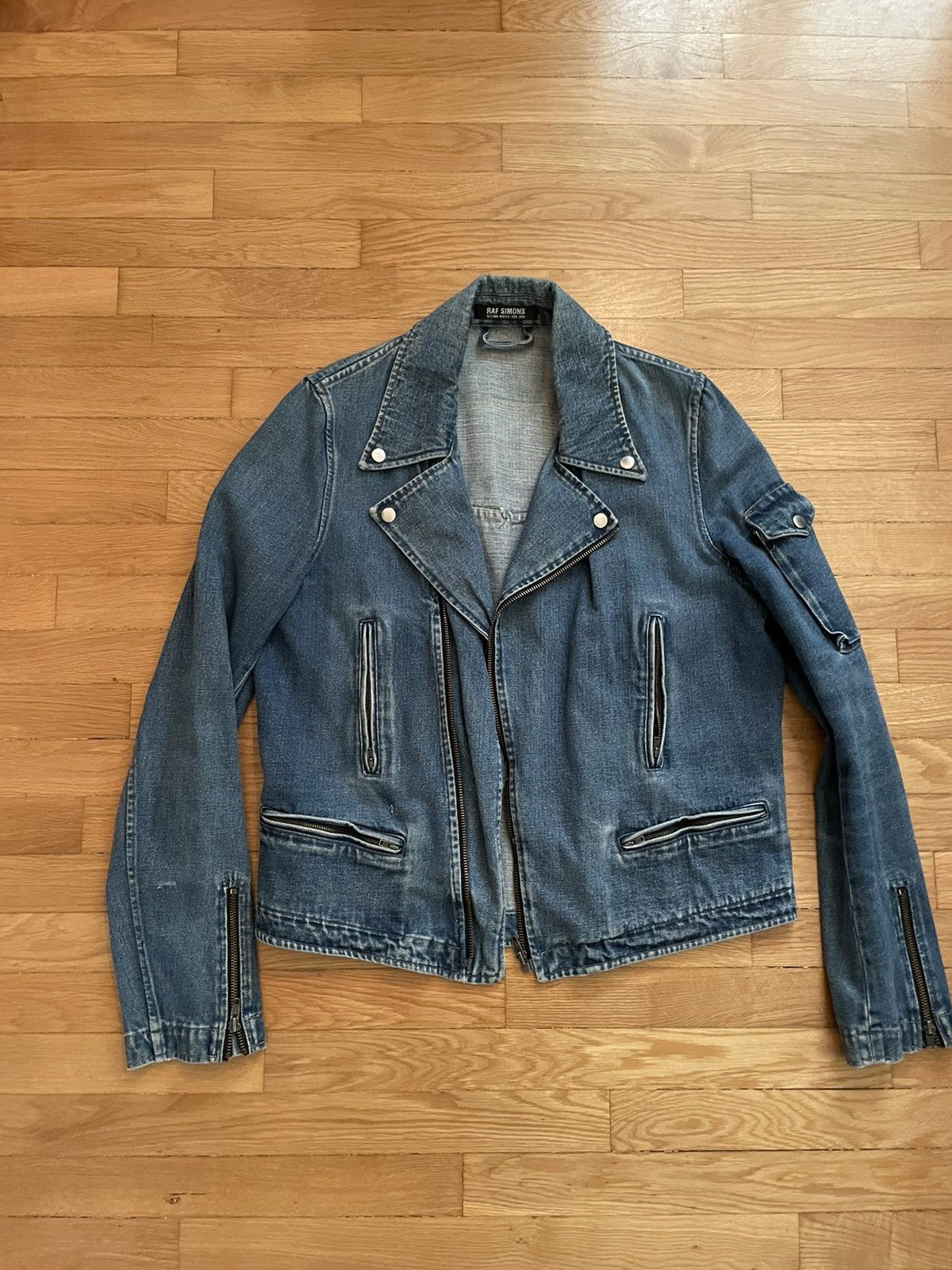 Raf Simons Raf Simons Denim Biker Jacket | Grailed