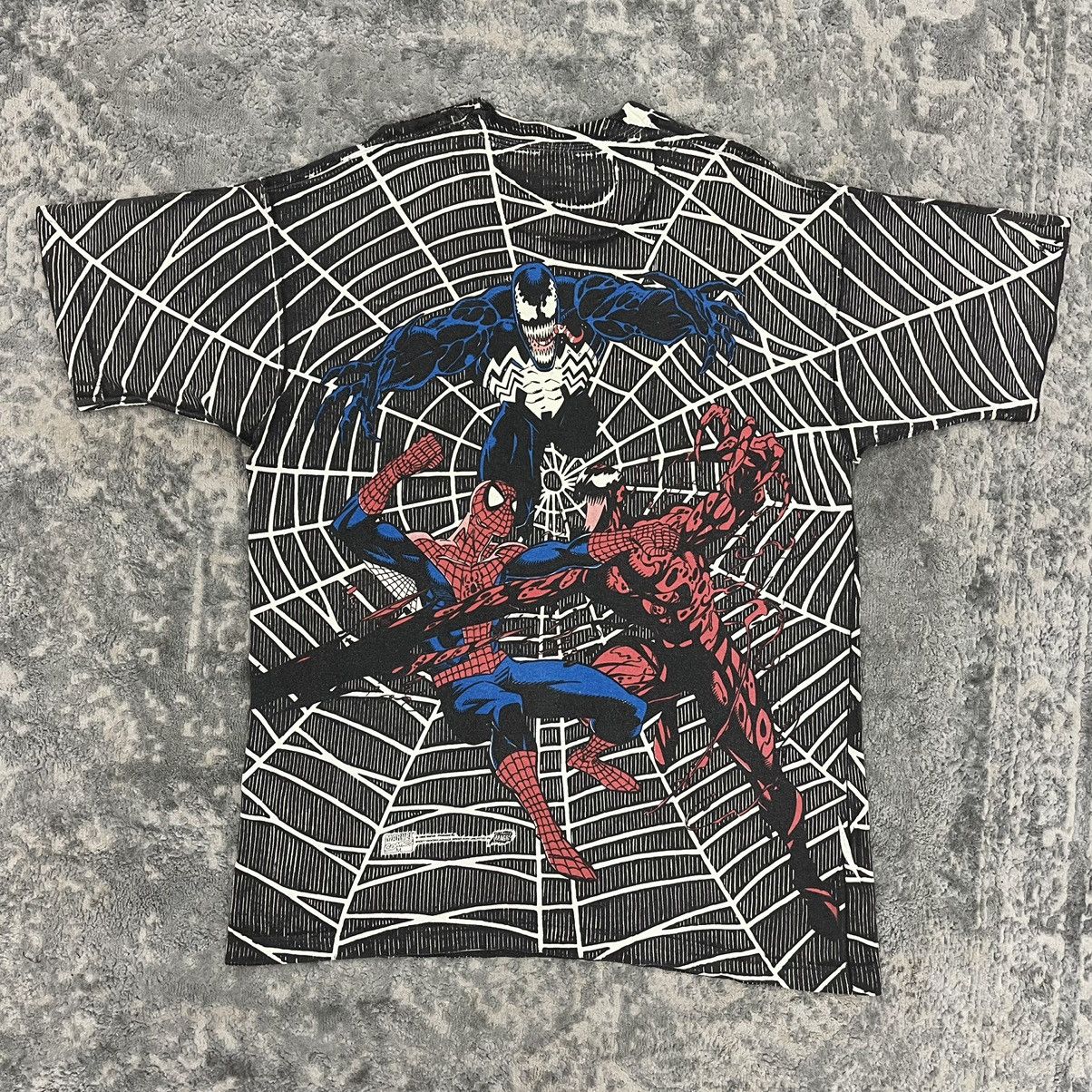 Vintage 1993 Spiderman × Venom x Carnage Megaprint Size US XL / EU 56 / 4 - 4 Thumbnail