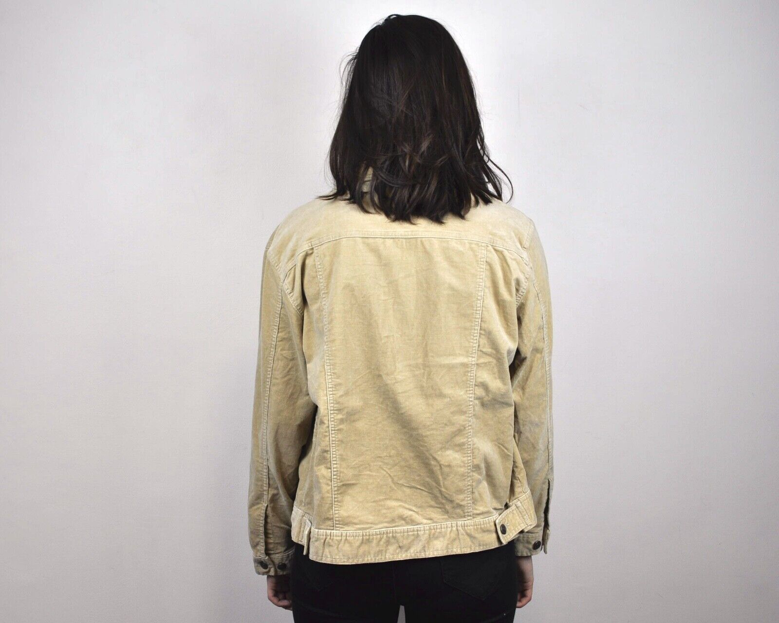 Vintage Women's UK 14 16 Corduroy Jacket Soft Cord Blazer Coat Size L / US 10 / IT 46 - 4 Thumbnail