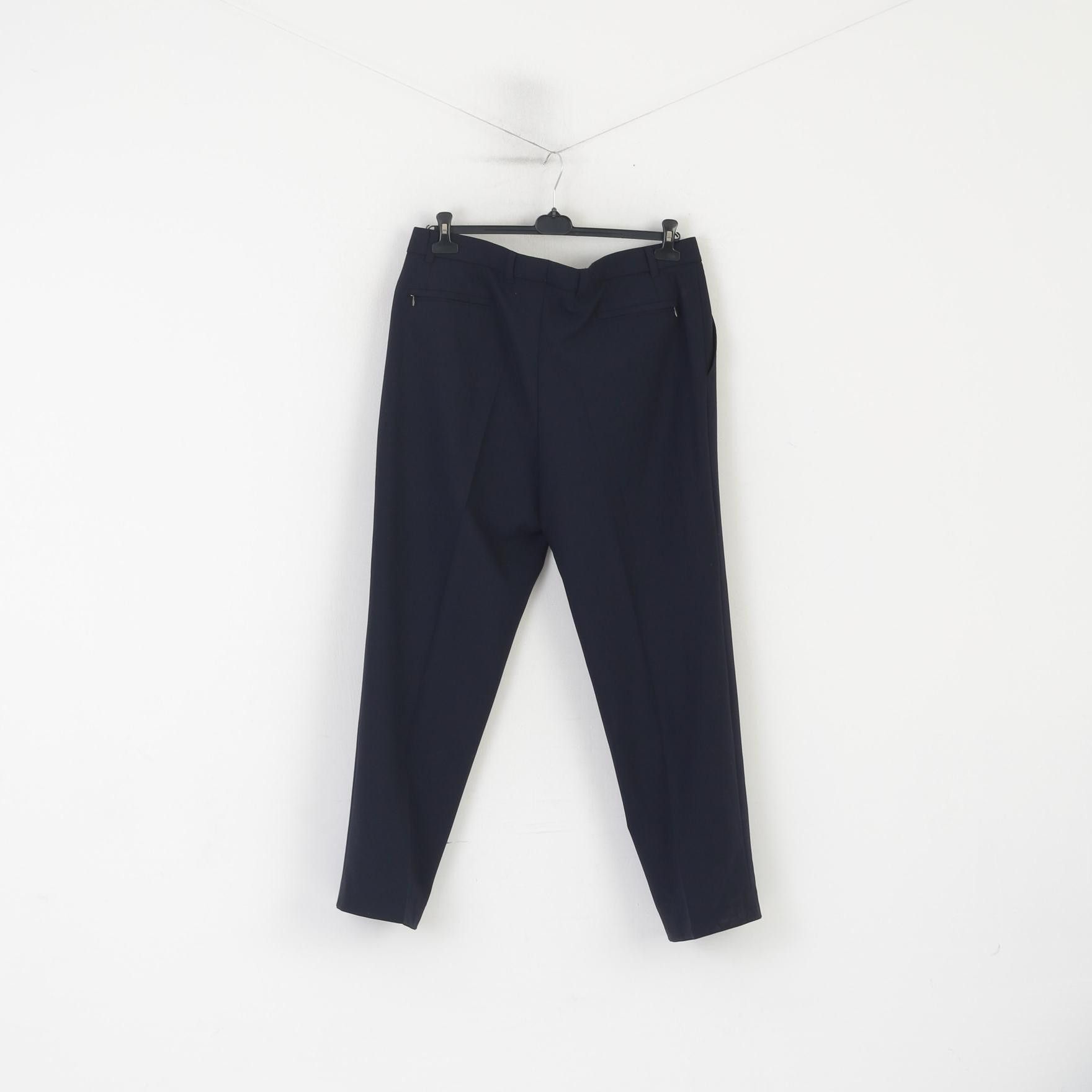C&A Westbury C&A Men 27 38 54 Trousers Navy Wool 1259 Size US 38 / EU 54 - 5 Thumbnail