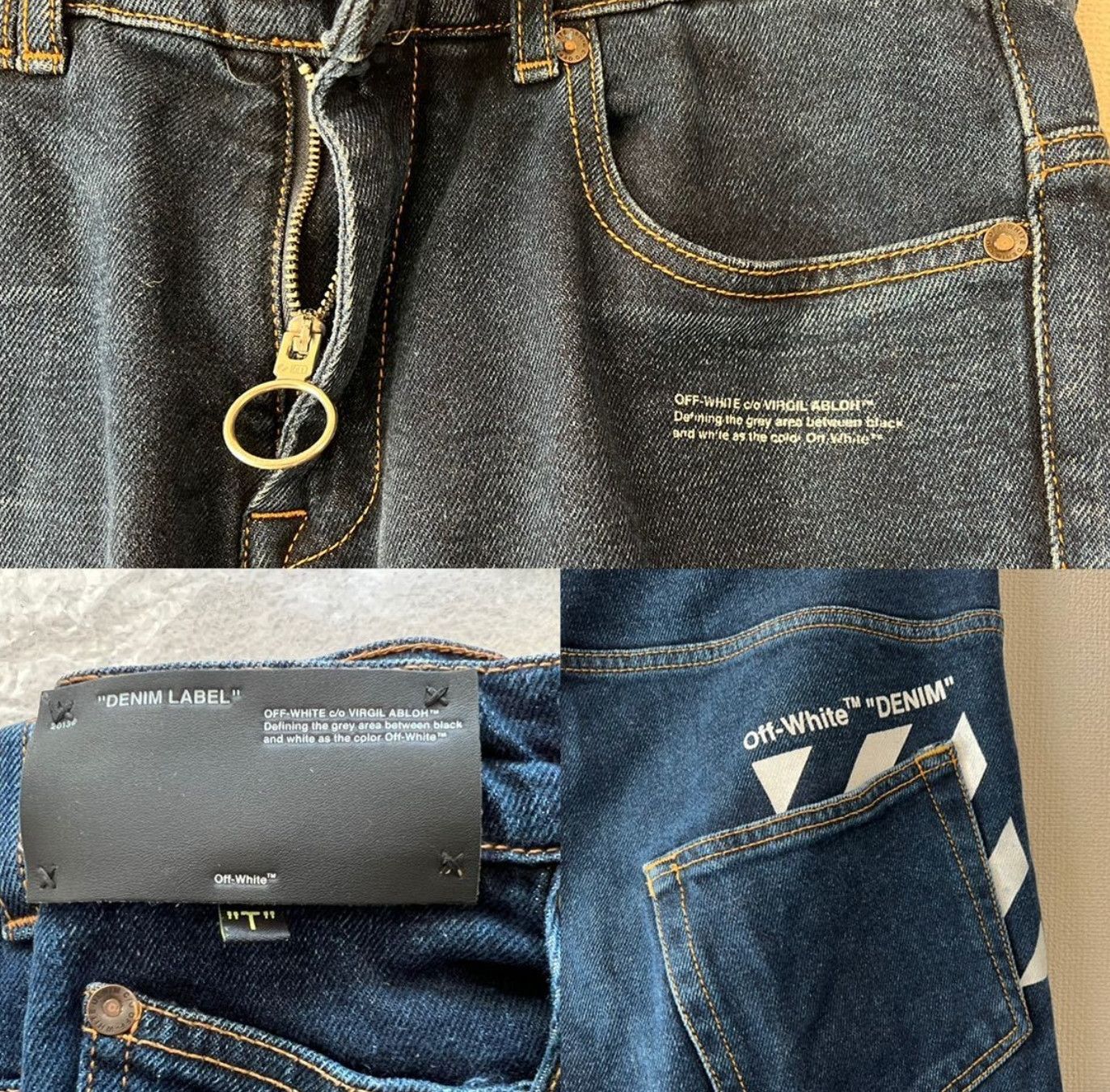 Off-White Off-White blue skinny denim Jean pants Size US 29 - 4 Thumbnail