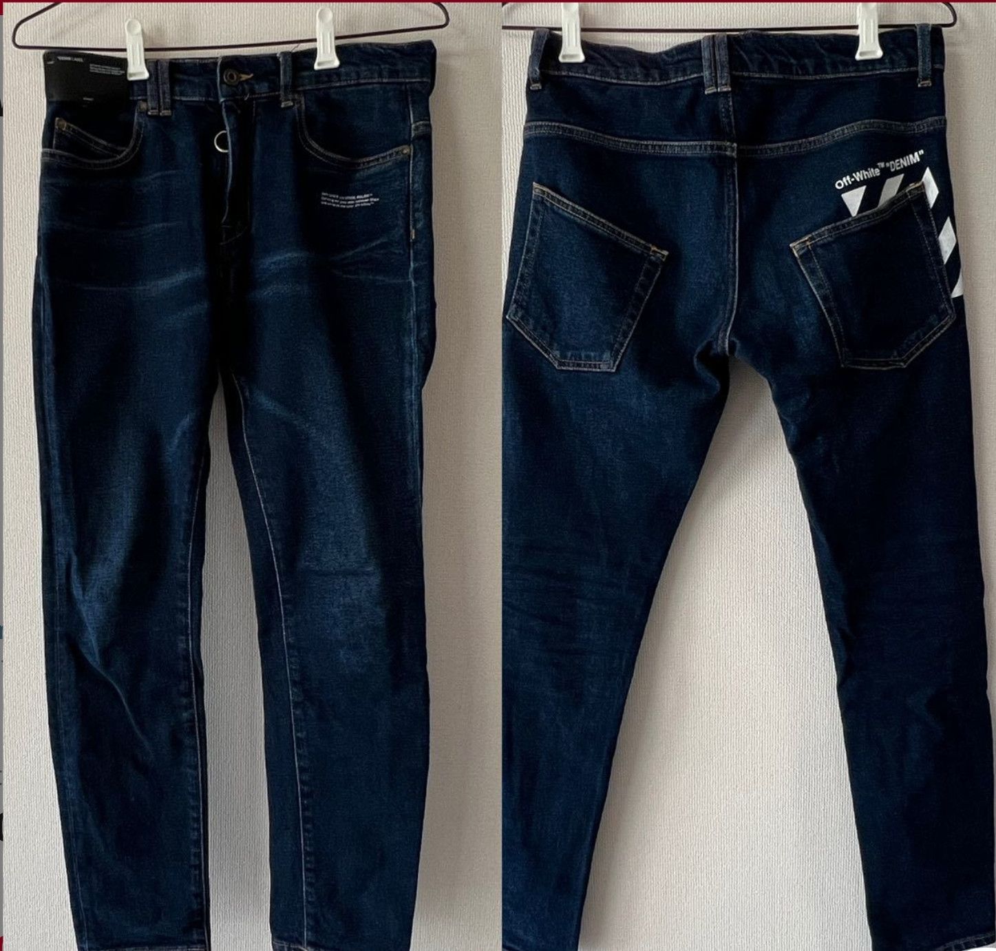 Off-White Off-White blue skinny denim Jean pants Size US 29 - 1 Thumbnail