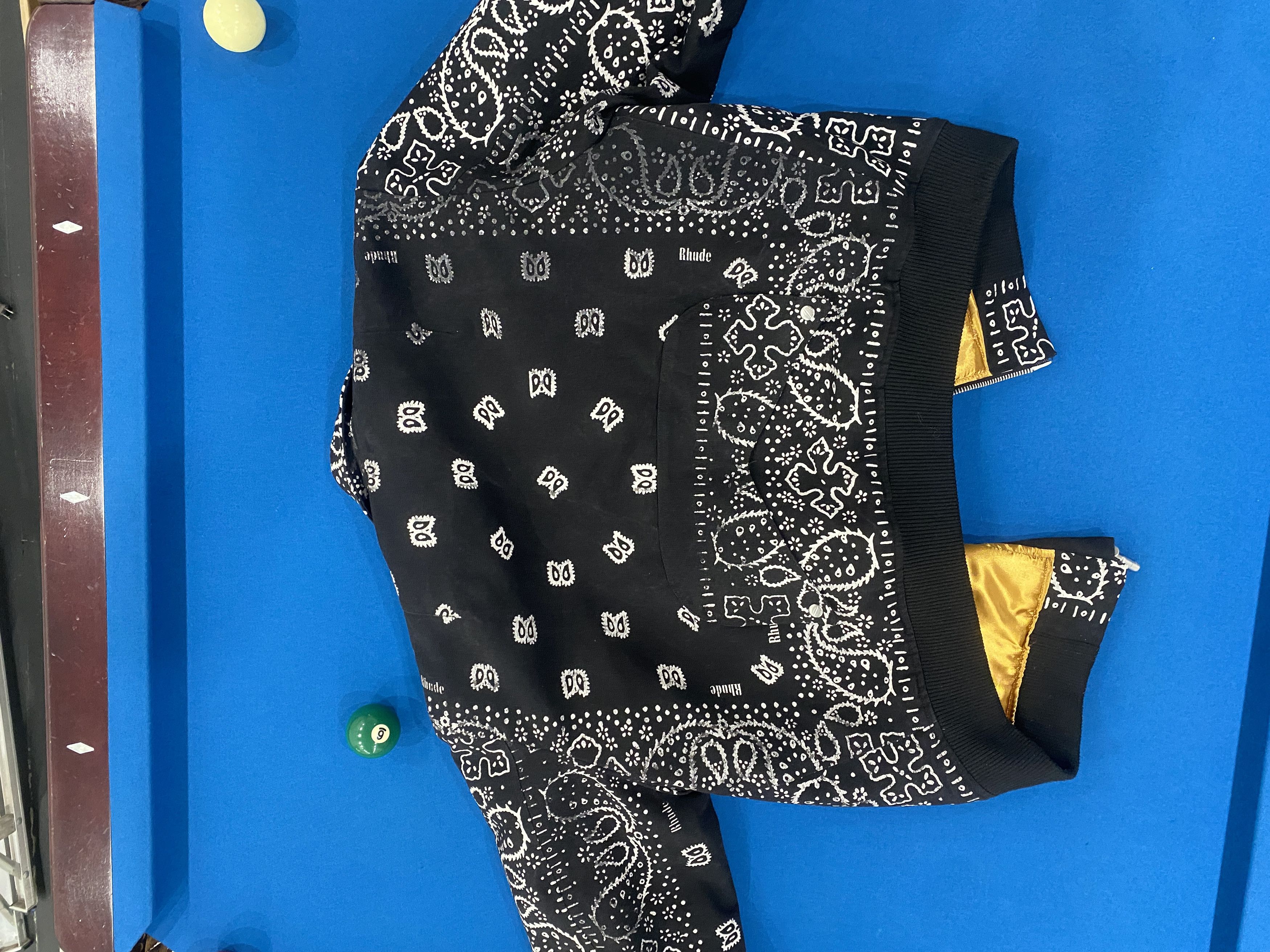 Rhude Rhude Black Bandana Bomber Jacket Size US L / EU 52-54 / 3 - 4 Thumbnail