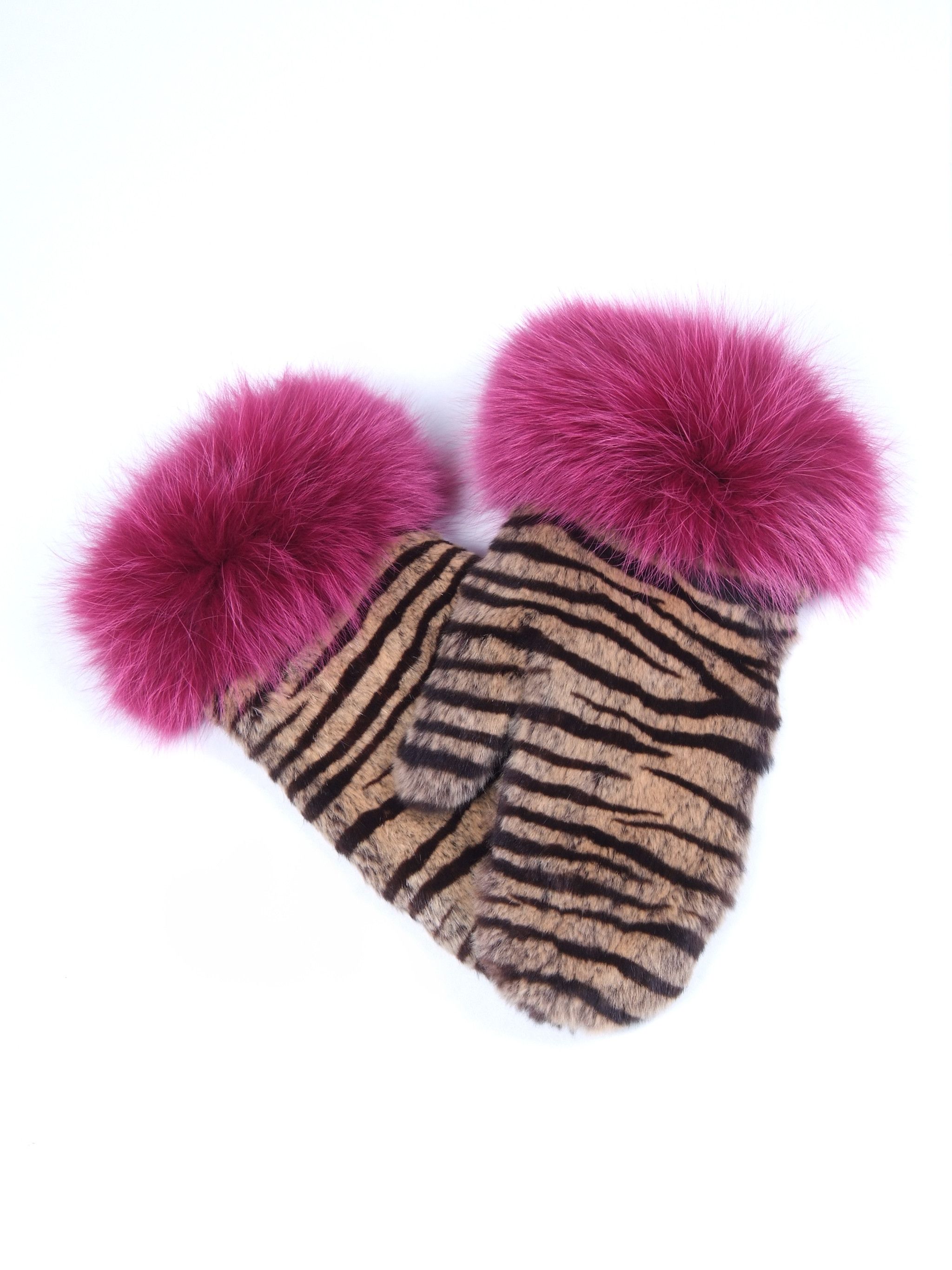 Designer × Other Amanda Christensen Fur Leather Gloves Size ONE SIZE - 3 Thumbnail
