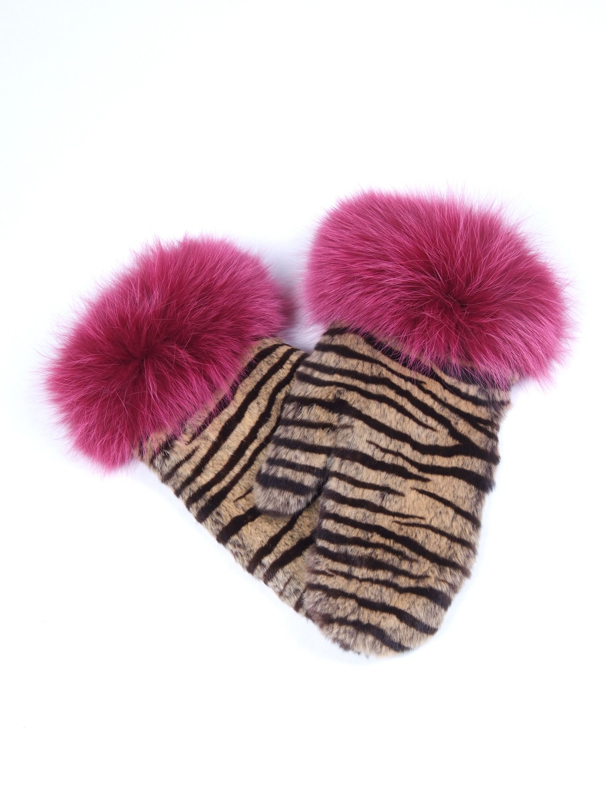 Designer × Other Amanda Christensen Fur Leather Gloves Size ONE SIZE - 6 Thumbnail