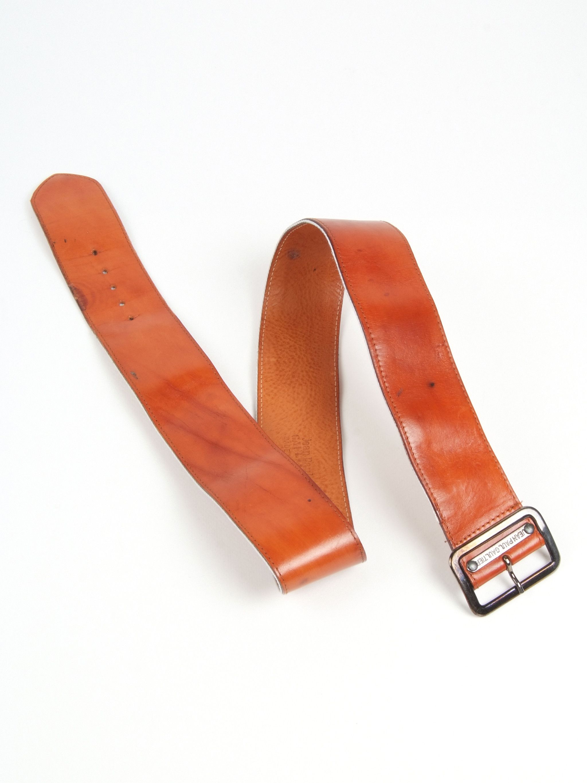 Jean Paul Gaultier × Vintage Vintage Jean Paul Gaultier Waist Leather Belt Size ONE SIZE - 2 Thumbnail