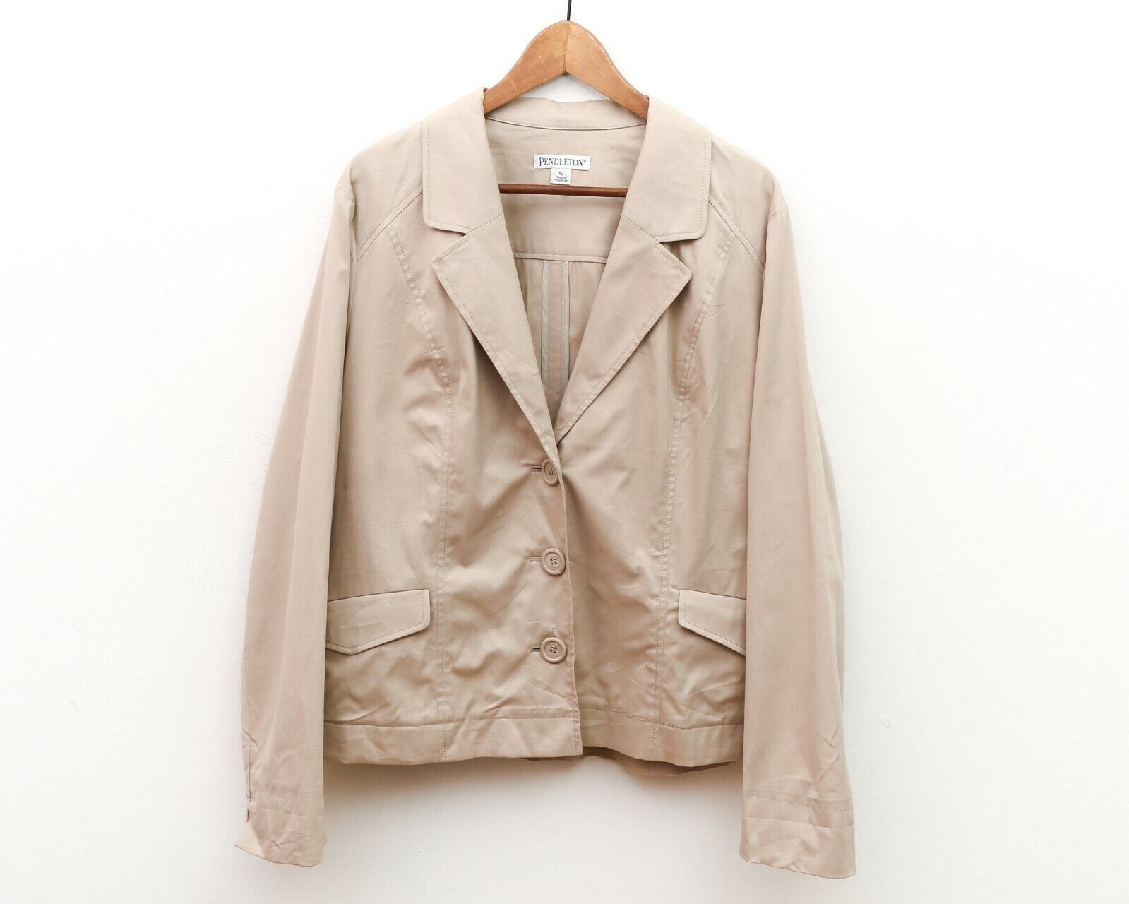 Pendleton PENDLETON Women's XL Beige Blazer Jacket Coat Suit Top Size XL / US 12-14 / IT 48-50 - 1 Thumbnail