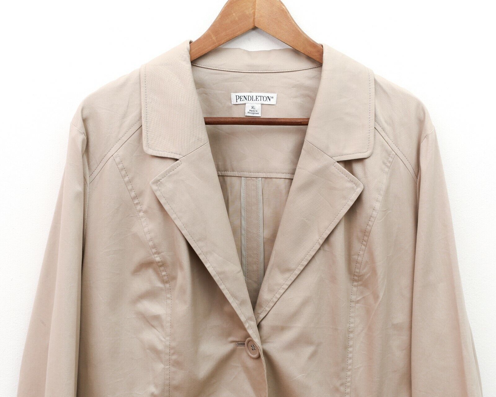 Pendleton PENDLETON Women's XL Beige Blazer Jacket Coat Suit Top Size XL / US 12-14 / IT 48-50 - 2 Thumbnail