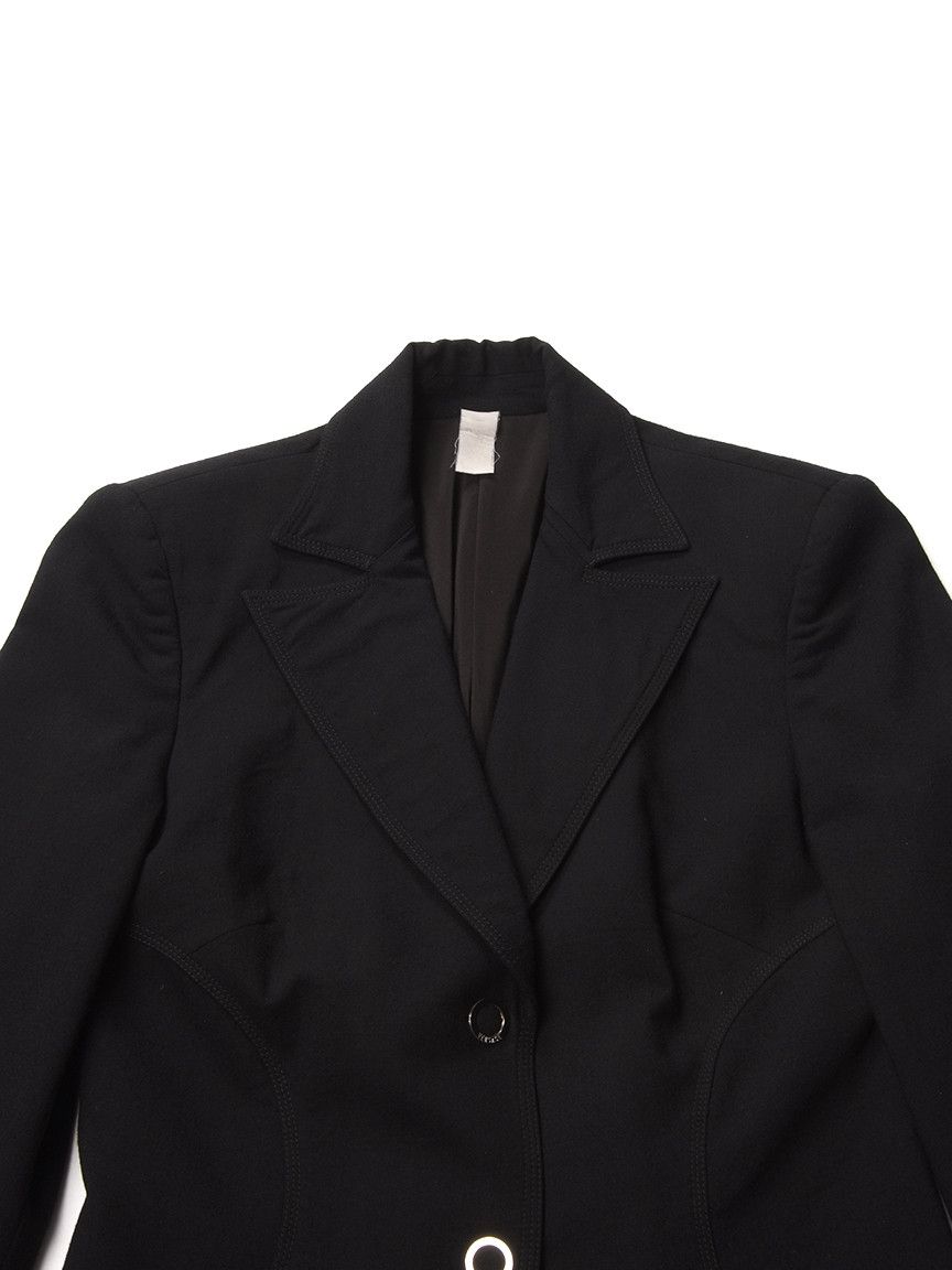 Vintage Vintage 1990 Gianni Versace Couture Black Wool Blazer Size S / US 4 / IT 40 - 6 Thumbnail