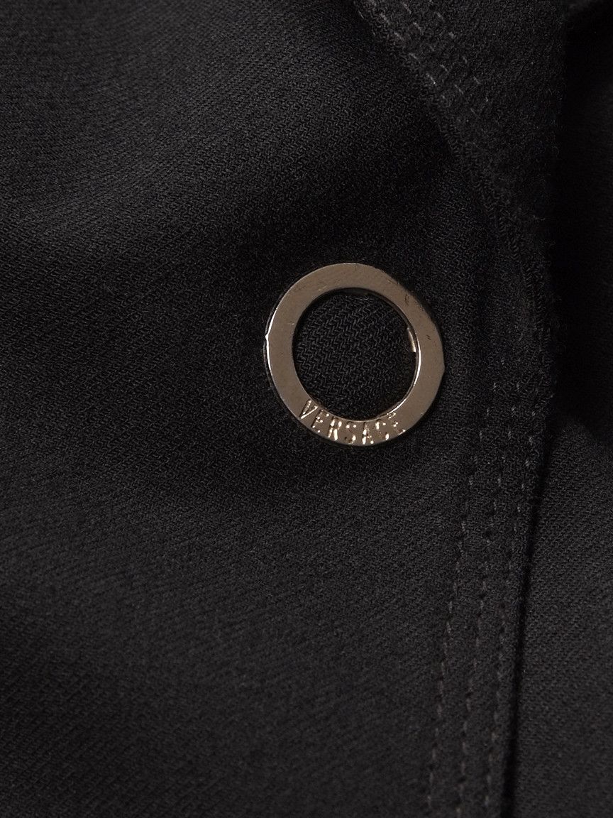 Vintage Vintage 1990 Gianni Versace Couture Black Wool Blazer Size S / US 4 / IT 40 - 5 Thumbnail