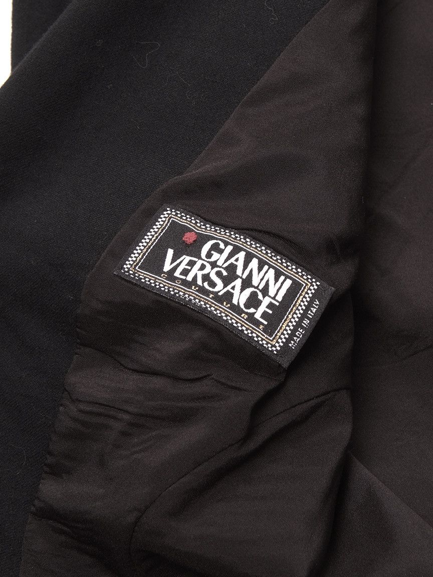 Vintage Vintage 1990 Gianni Versace Couture Black Wool Blazer Size S / US 4 / IT 40 - 8 Thumbnail