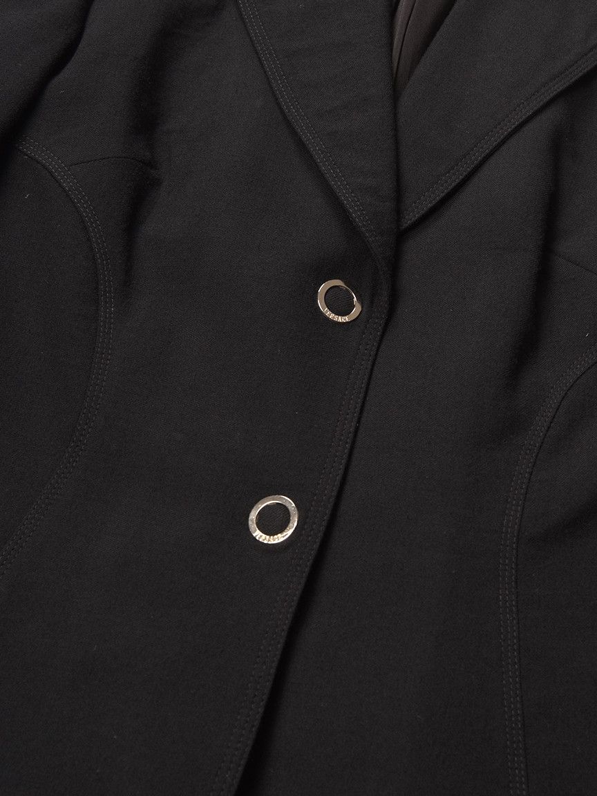 Vintage Vintage 1990 Gianni Versace Couture Black Wool Blazer Size S / US 4 / IT 40 - 4 Thumbnail