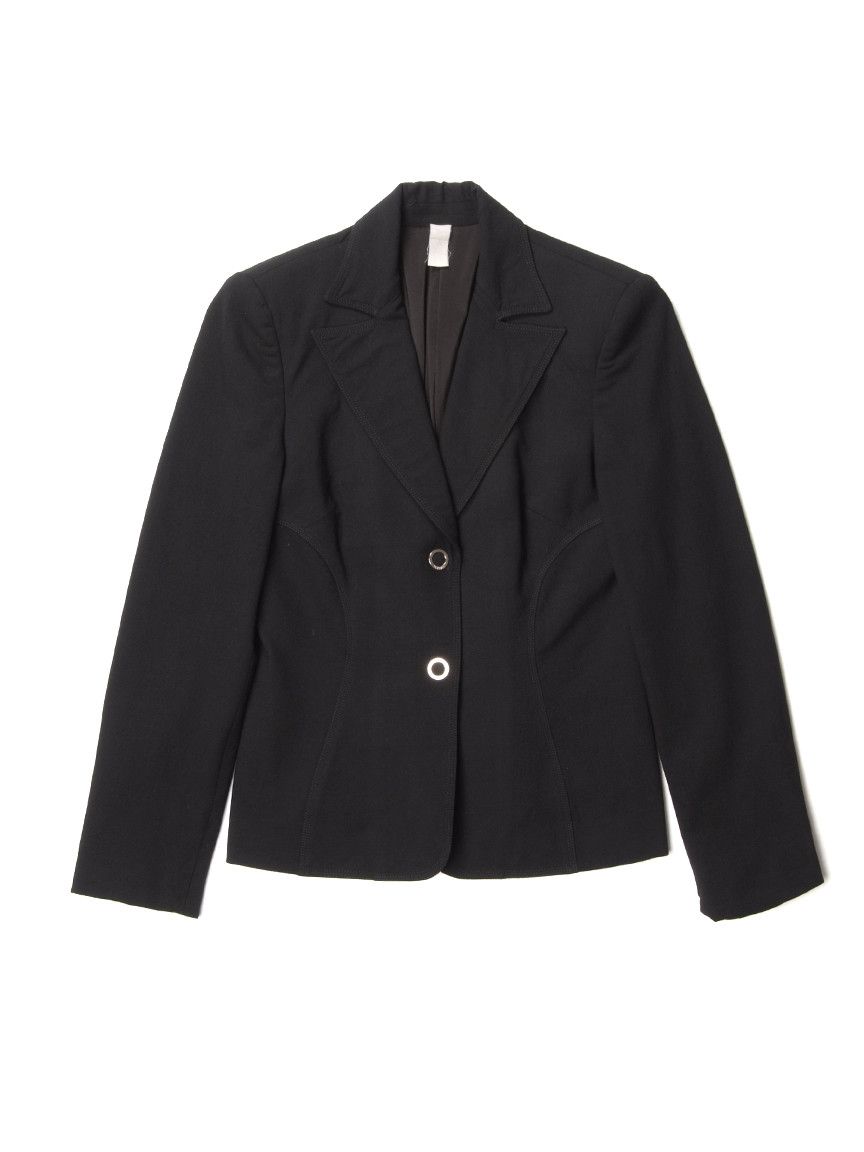 Vintage Vintage 1990 Gianni Versace Couture Black Wool Blazer Size S / US 4 / IT 40 - 1 Thumbnail