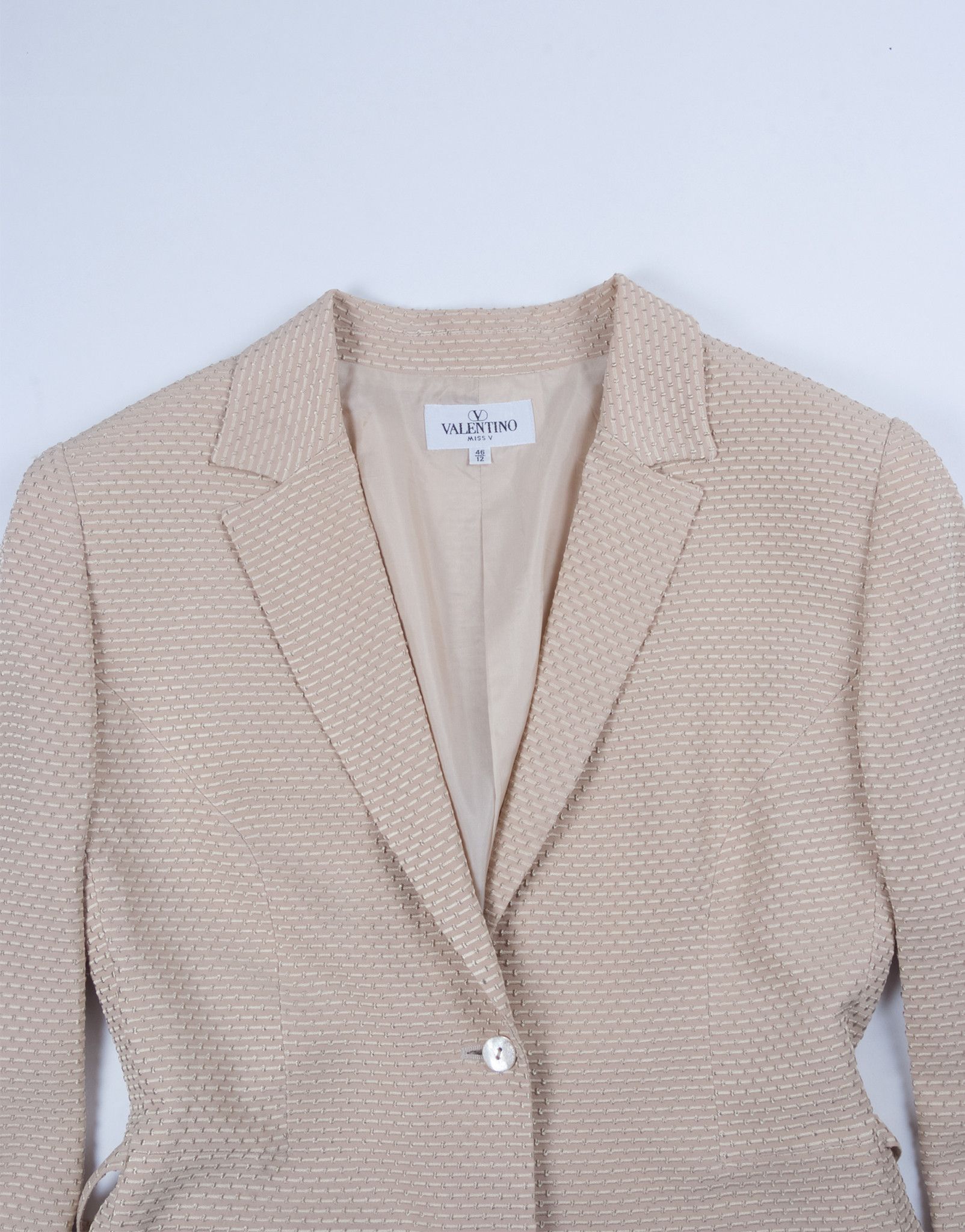 Valentino Valentino Miss V Silk Blazer Jacket Size L / US 10 / IT 46 - 5 Thumbnail