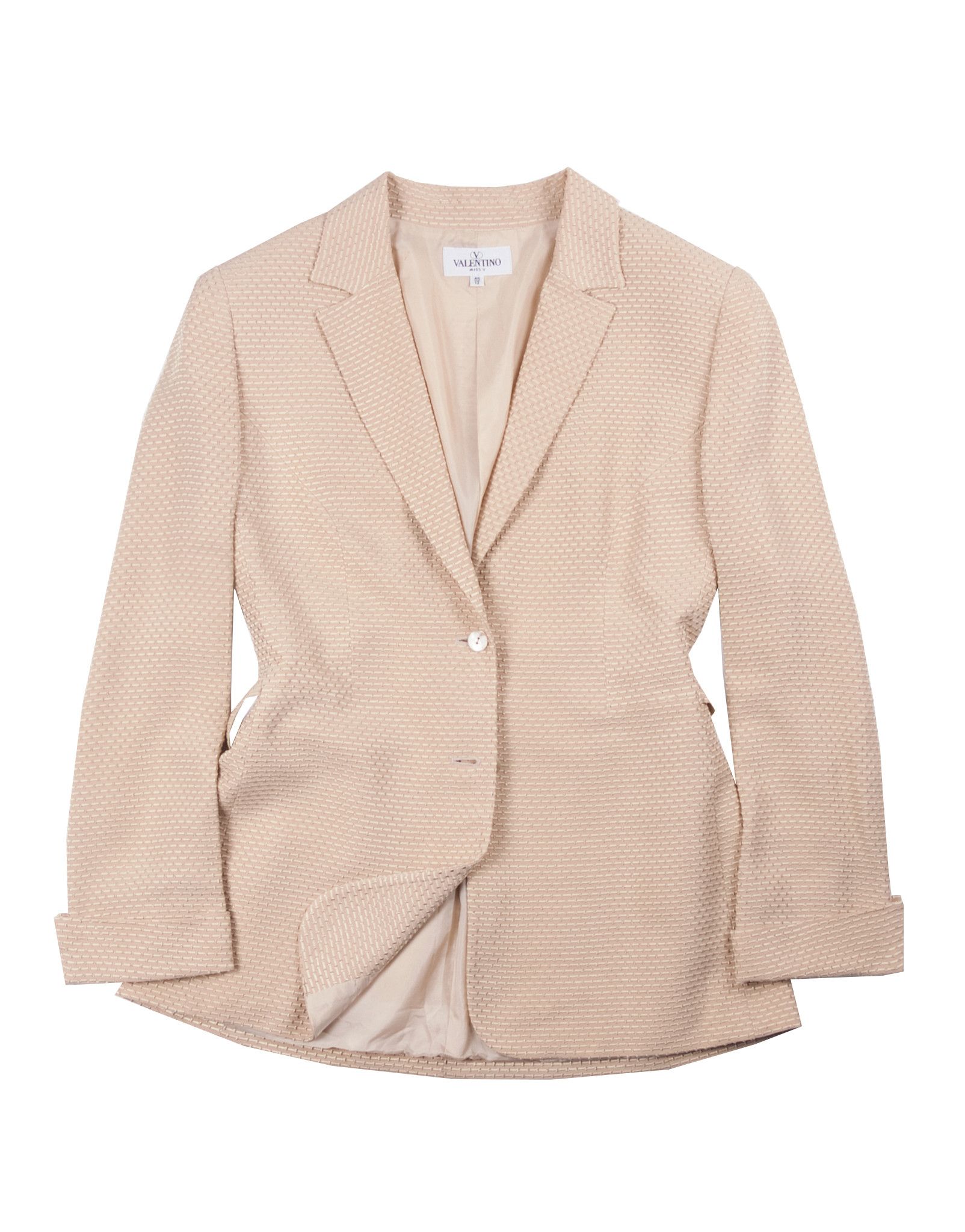 Valentino Valentino Miss V Silk Blazer Jacket Size L / US 10 / IT 46 - 1 Thumbnail