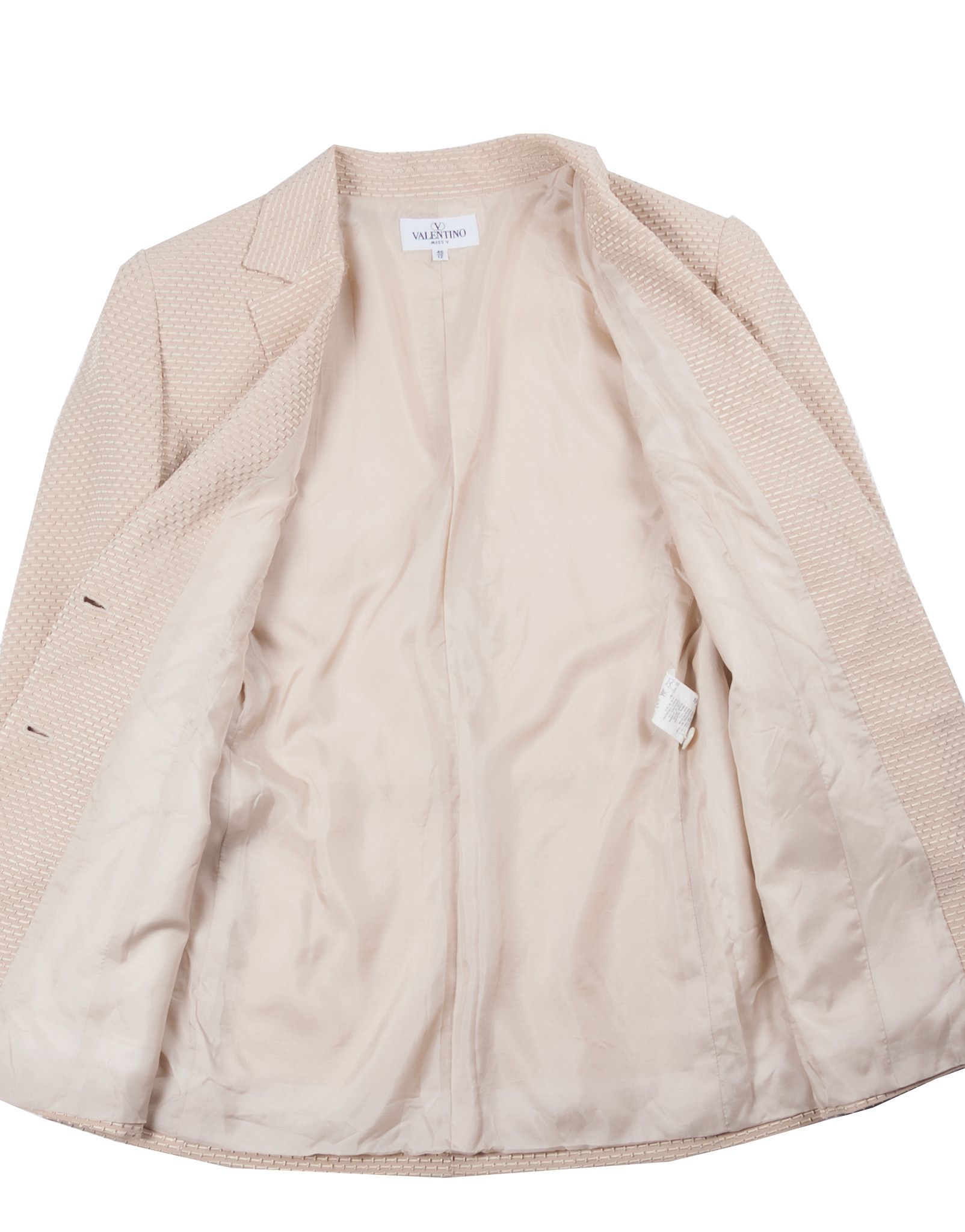 Valentino Valentino Miss V Silk Blazer Jacket Size L / US 10 / IT 46 - 3 Thumbnail