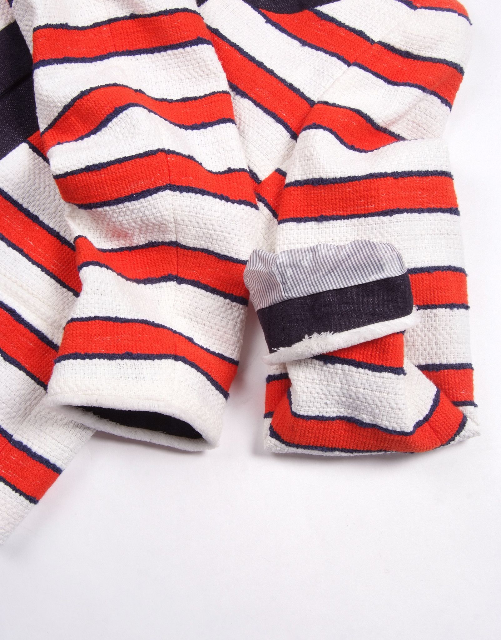 Max Mara Max Mara Cotton - Linen Striped Blazer Size M / US 6-8 / IT 42-44 - 8 Thumbnail