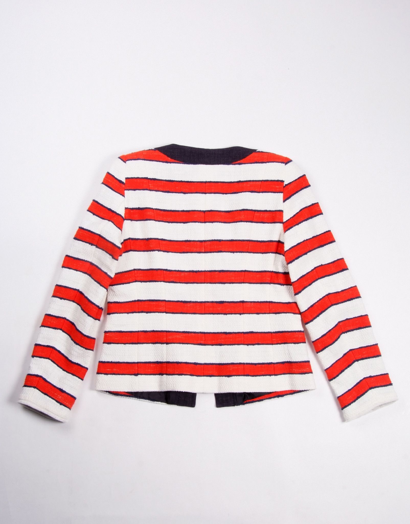 Max Mara Max Mara Cotton - Linen Striped Blazer Size M / US 6-8 / IT 42-44 - 2 Thumbnail