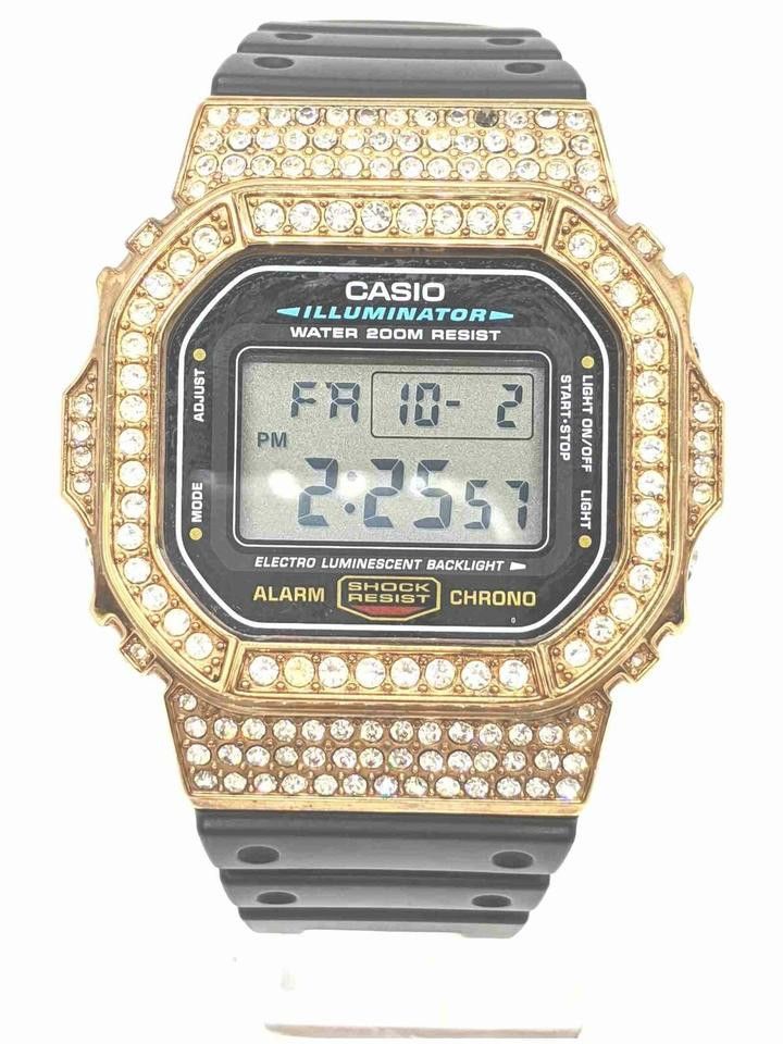 Custom Casio Dw56 Casio Custom Gold Plated Crystal DW-5600E G