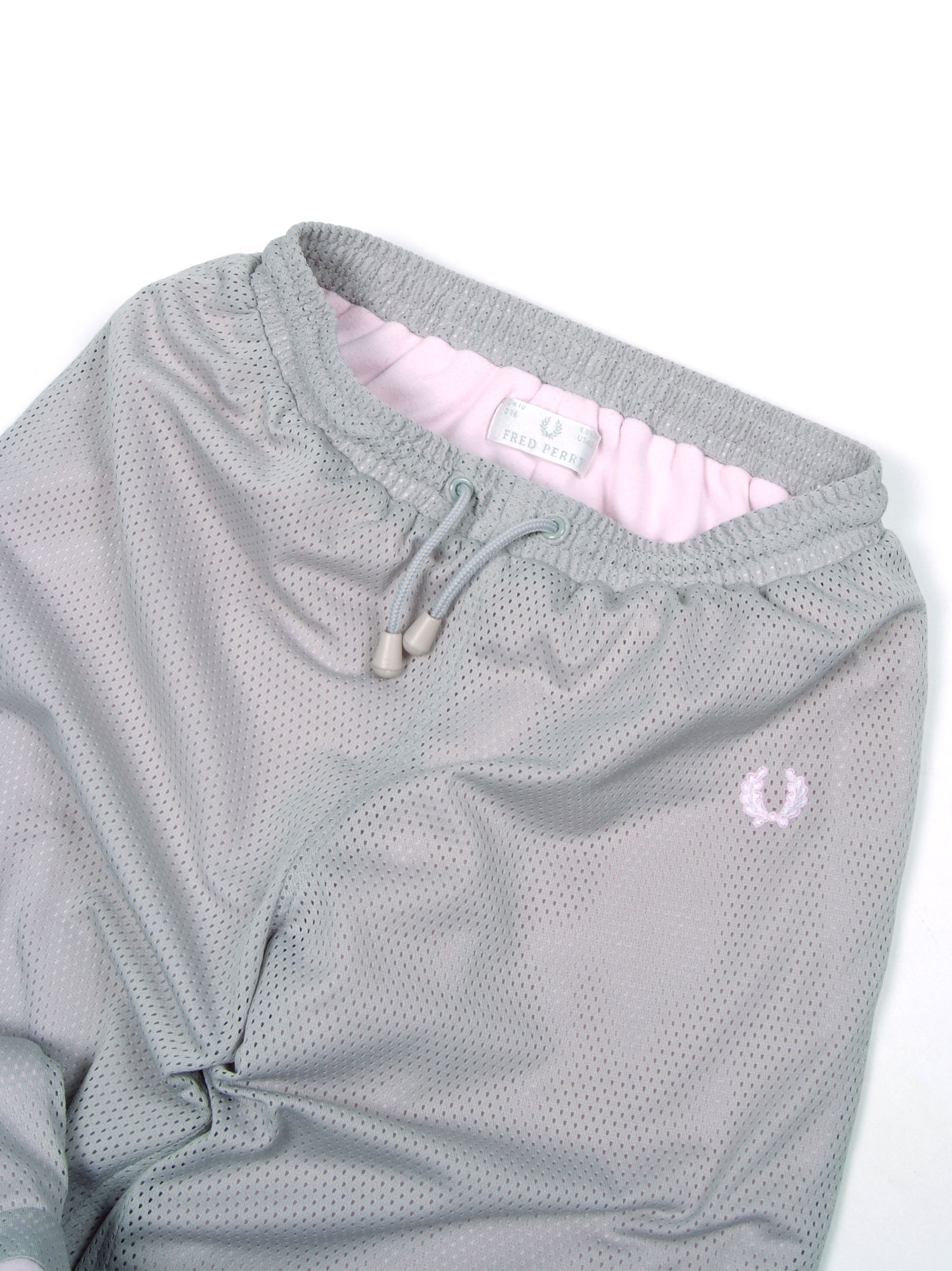 Fred Perry × Vintage Vintage Fred Perry Mesh High Rise Wide Sweat Pants Size 27" / US 4 / IT 40 - 2 Thumbnail