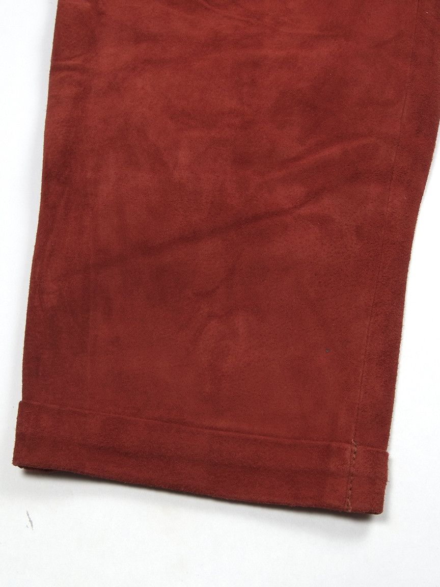 Vintage Vintage Pleated Suede High Rise Baggy Pants XS/S Size 28" / US 6 / IT 42 - 4 Thumbnail