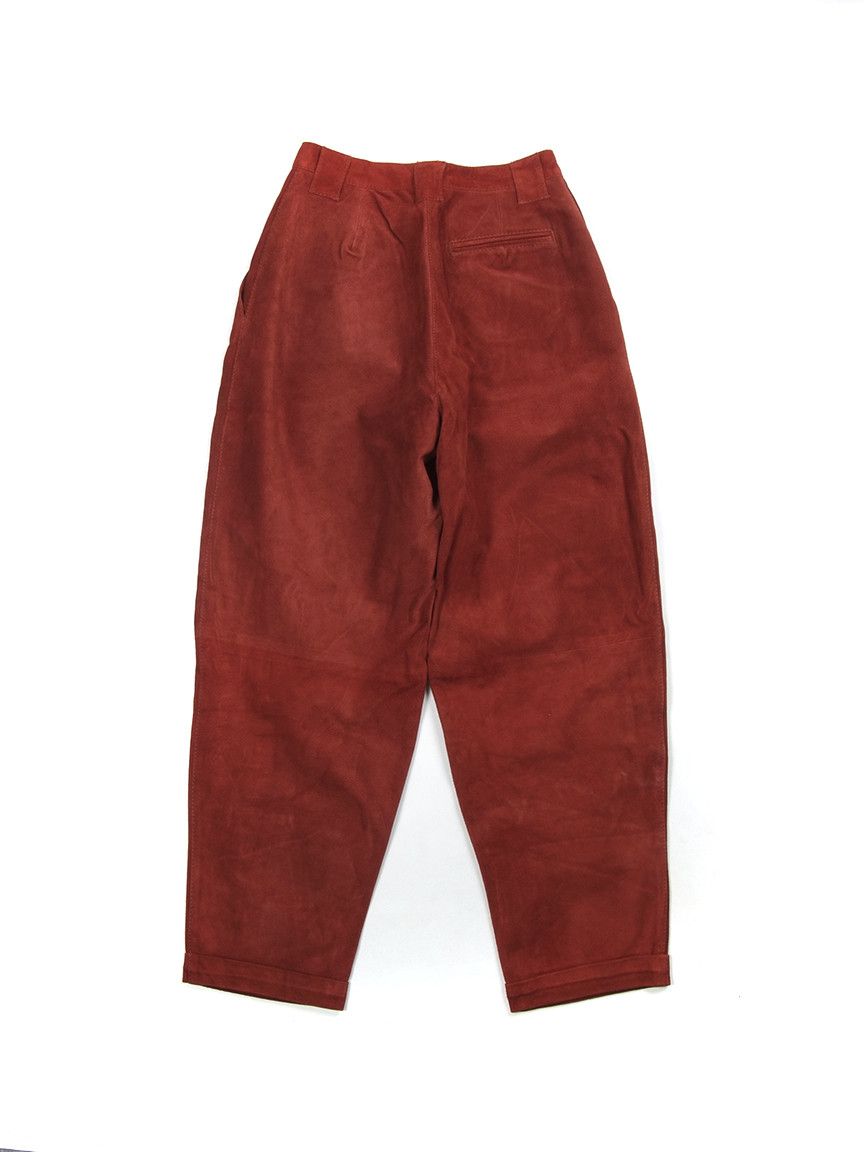 Vintage Vintage Pleated Suede High Rise Baggy Pants XS/S Size 28" / US 6 / IT 42 - 3 Thumbnail