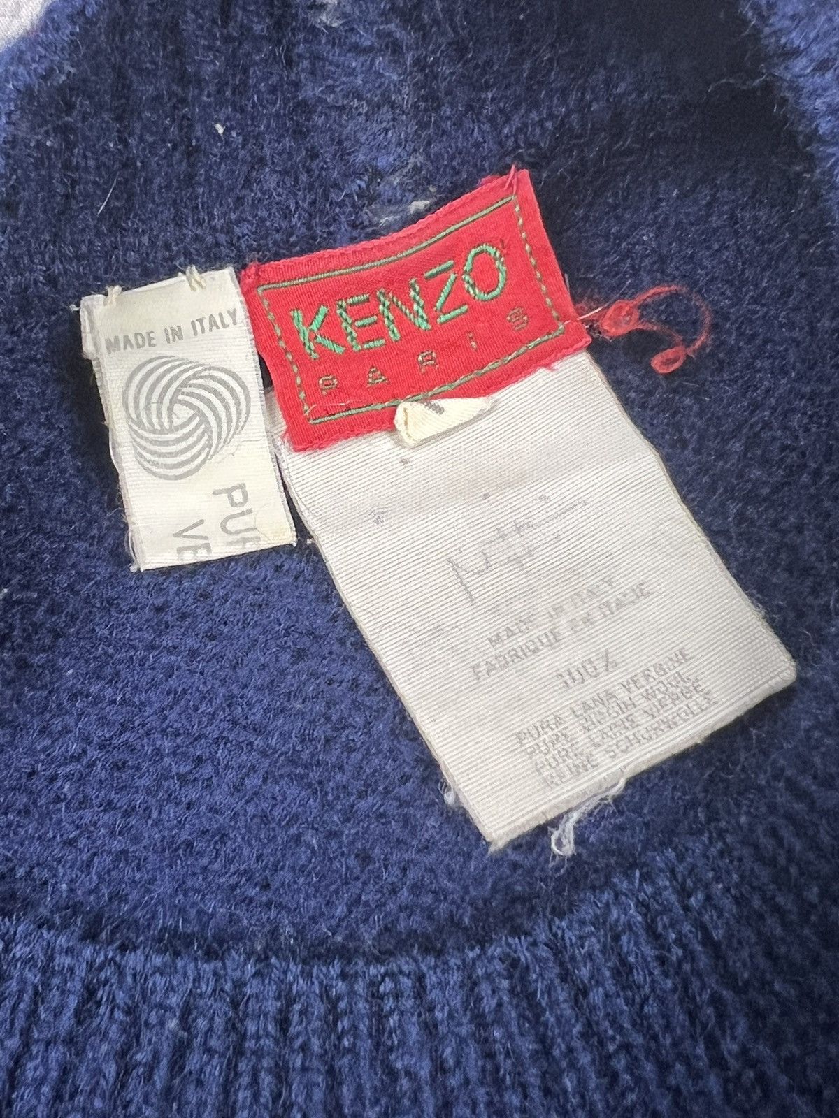 Kenzo Vintage Kenzo Baggy Wool Knit Sweater Size S / US 4 / IT 40 - 7 Thumbnail