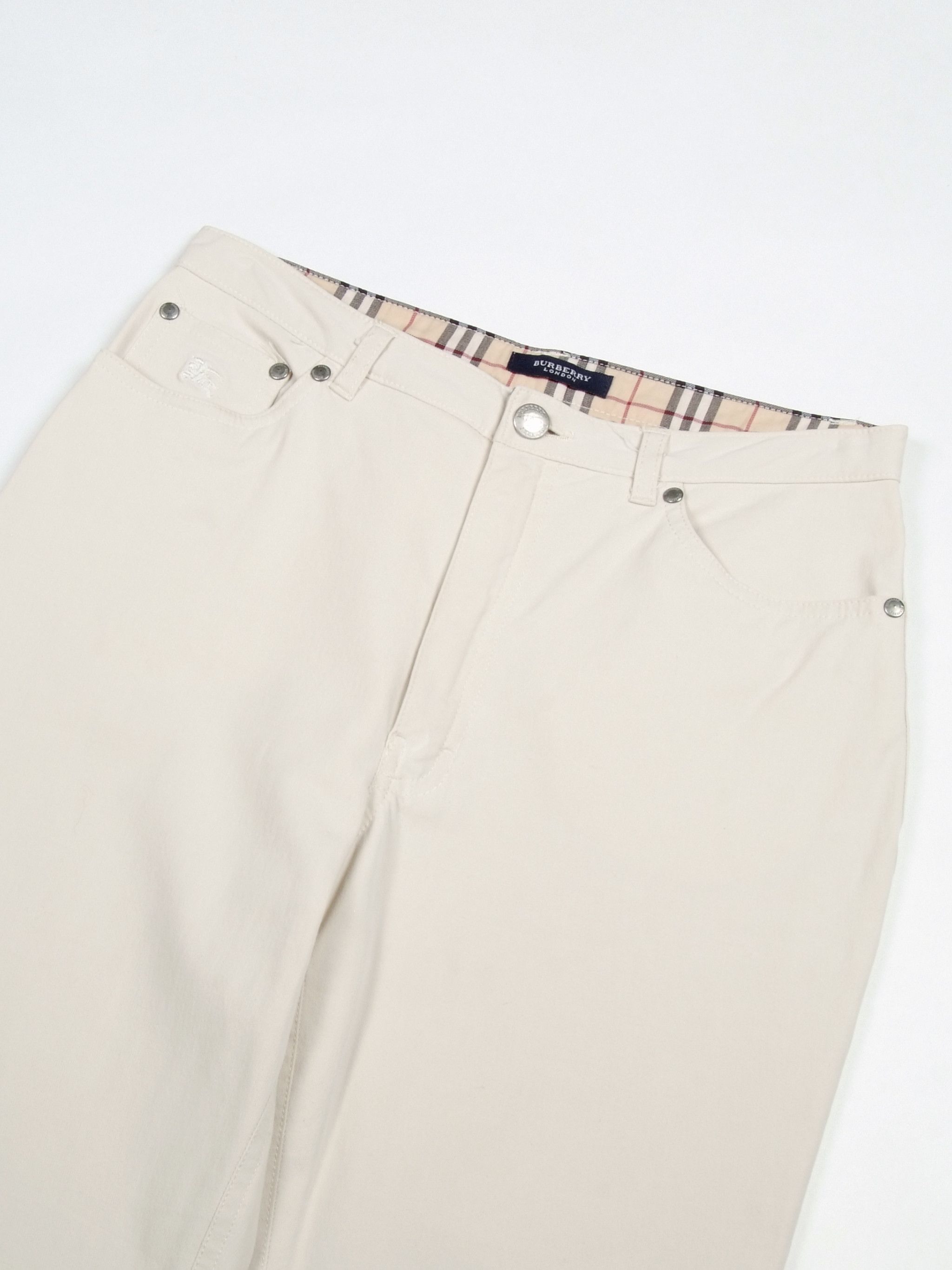 Burberry × Vintage W's Vintage Burberry Beige Stretchy Flare Pants Size 28" / US 6 / IT 42 - 5 Thumbnail