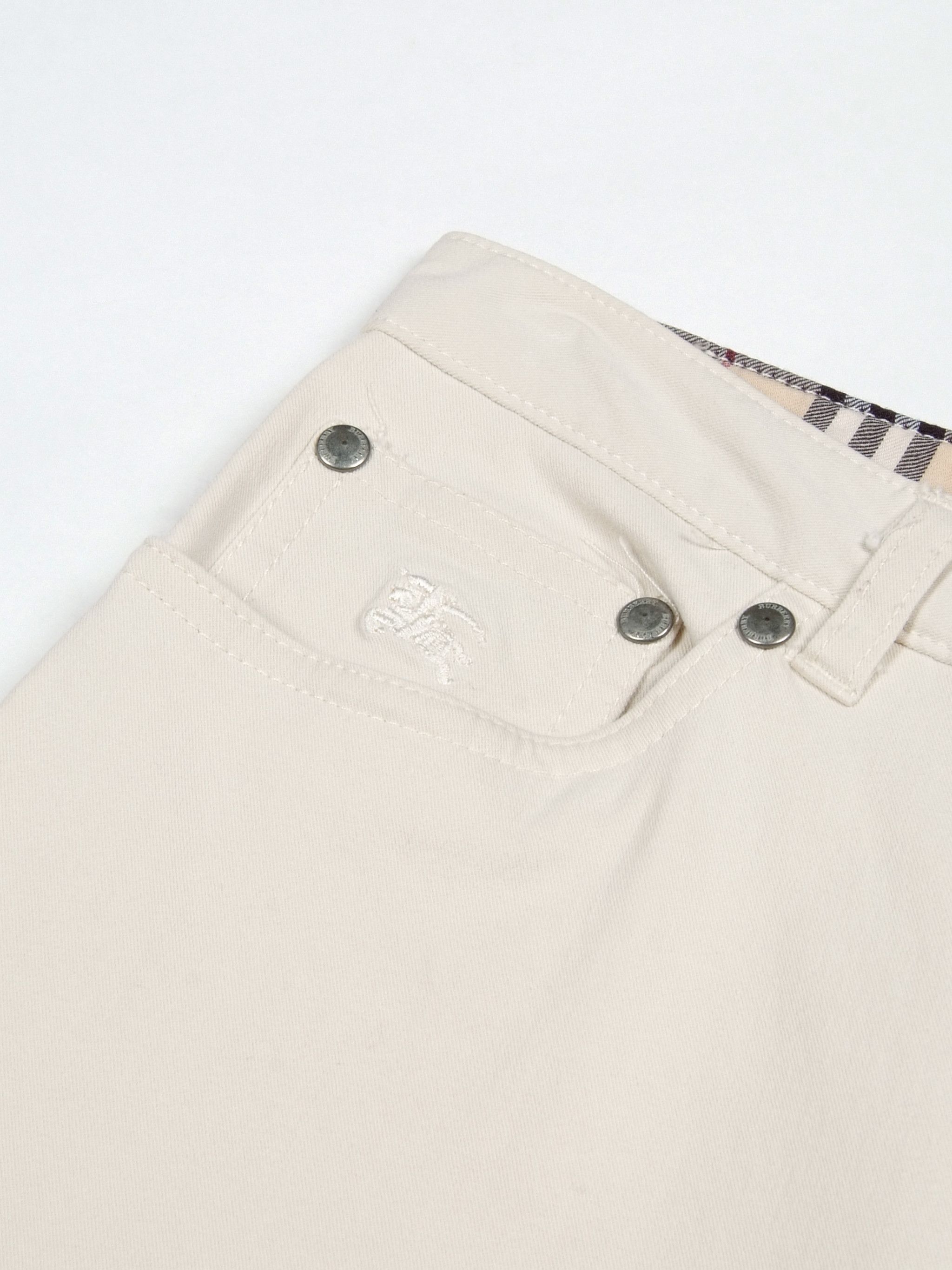 Burberry × Vintage W's Vintage Burberry Beige Stretchy Flare Pants Size 28" / US 6 / IT 42 - 6 Thumbnail