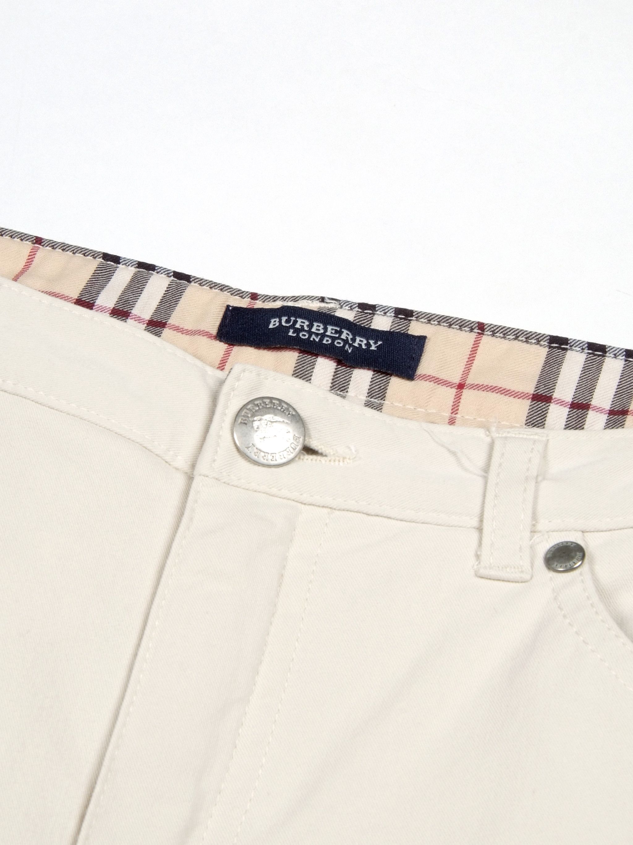 Burberry × Vintage W's Vintage Burberry Beige Stretchy Flare Pants Size 28" / US 6 / IT 42 - 7 Thumbnail