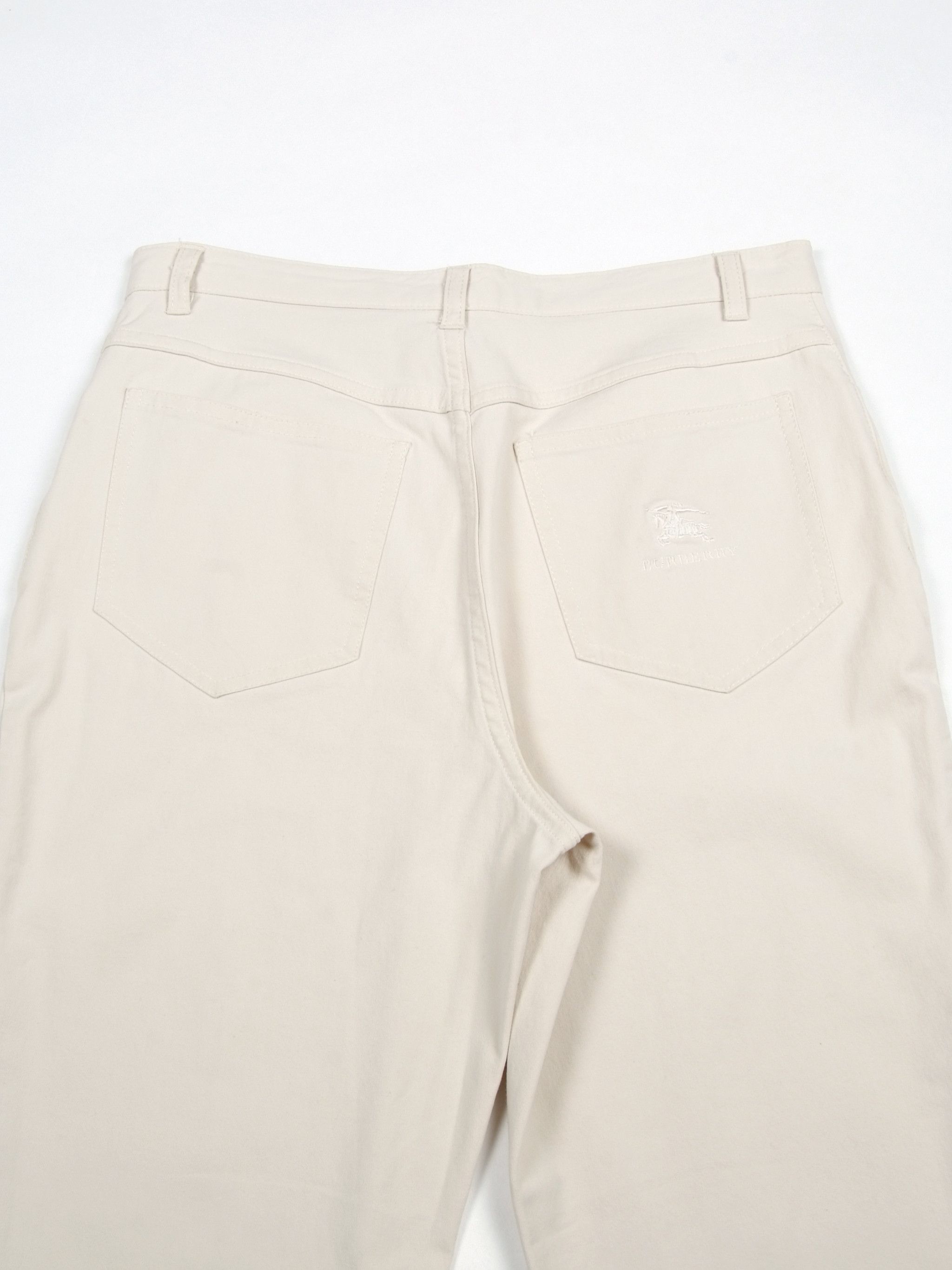 Burberry × Vintage W's Vintage Burberry Beige Stretchy Flare Pants Size 28" / US 6 / IT 42 - 3 Thumbnail